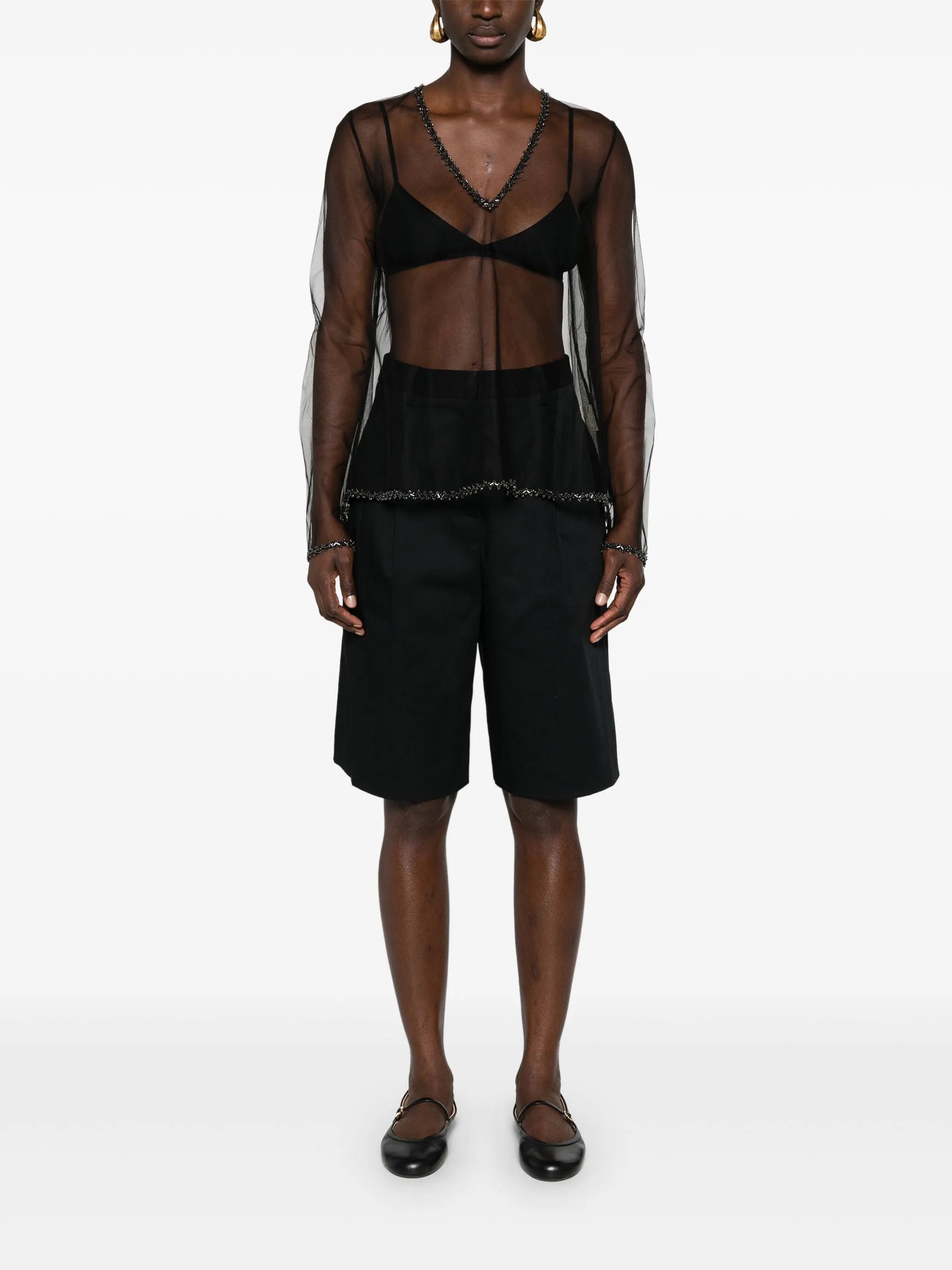 Odrira sheer top