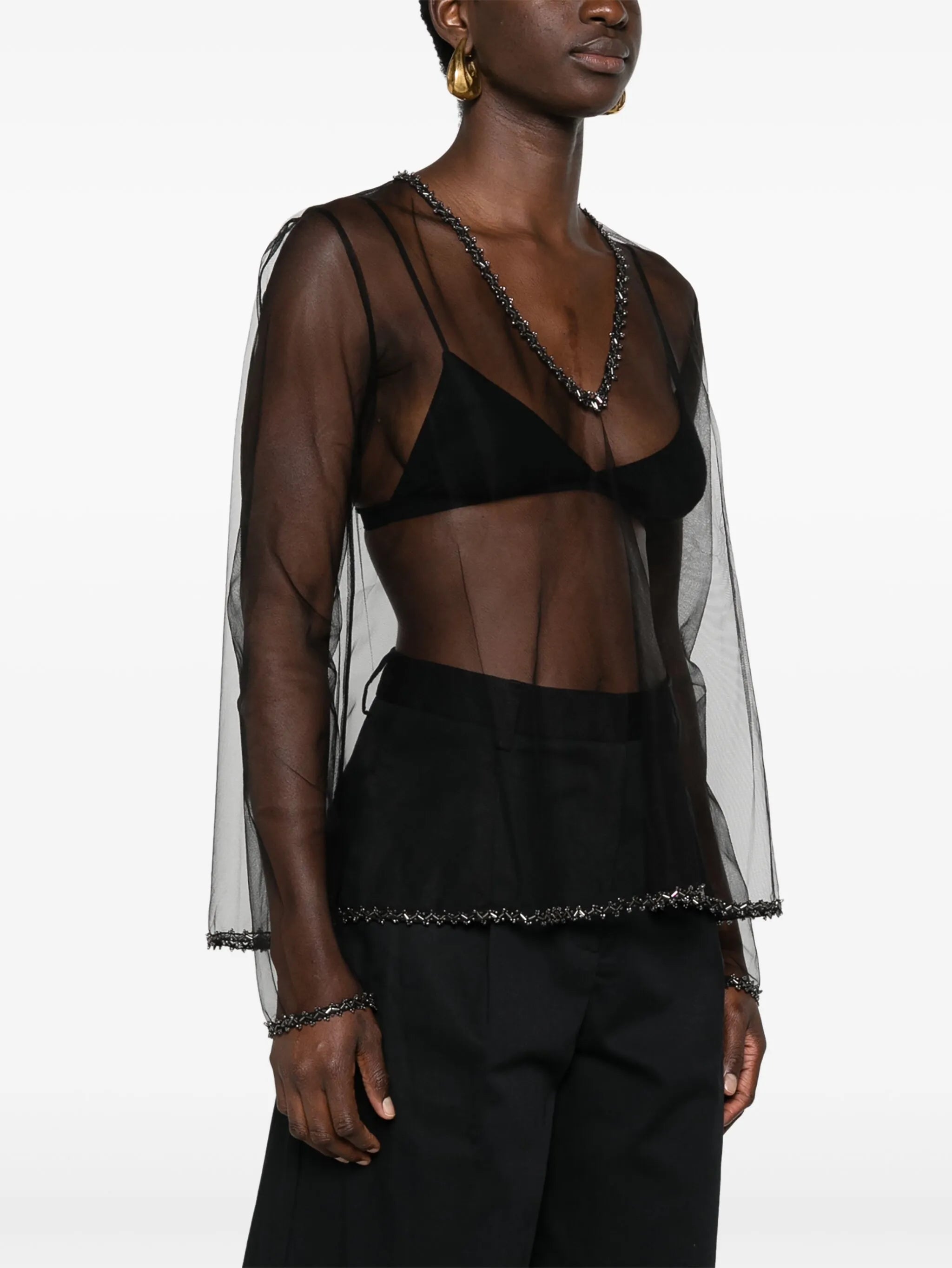 Odrira sheer top