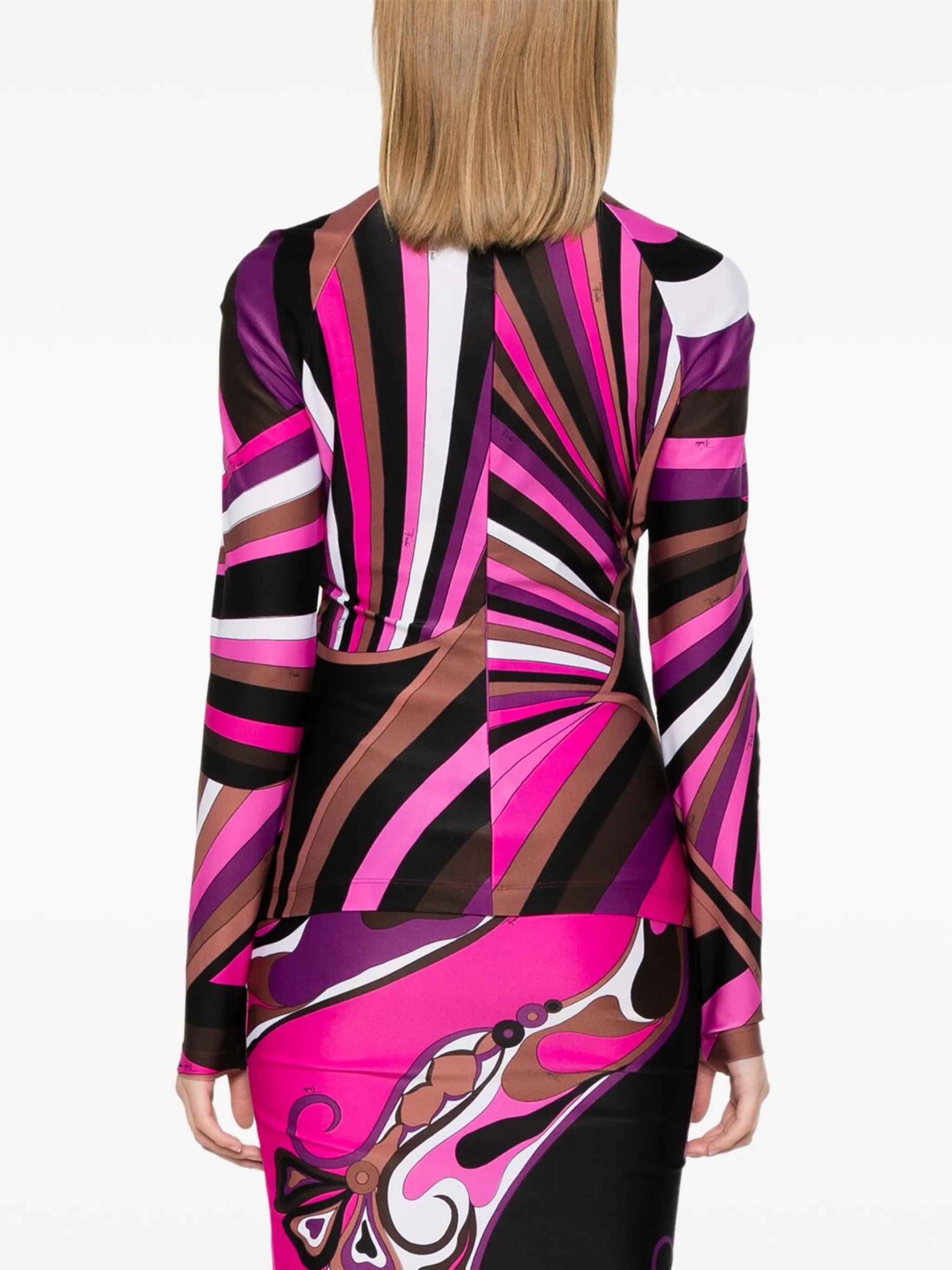 Iride-print top