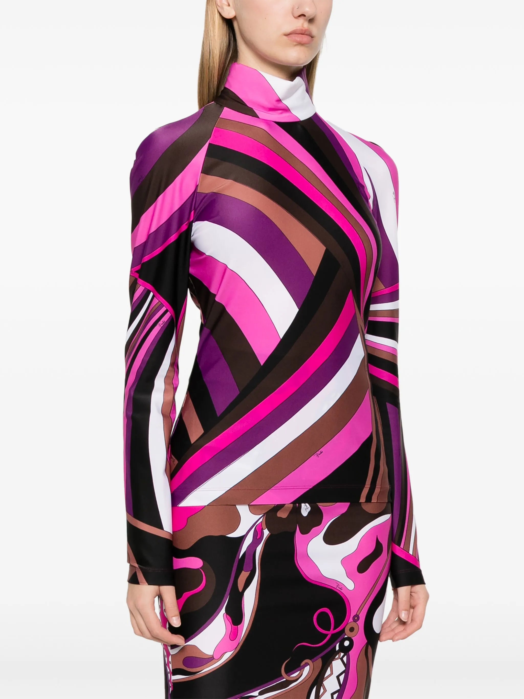 Iride-print top