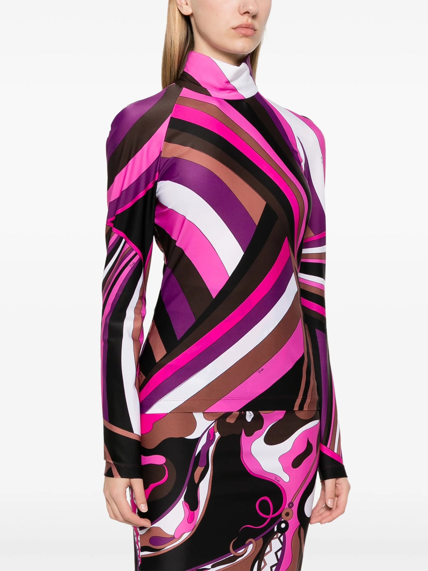 Iride-print top