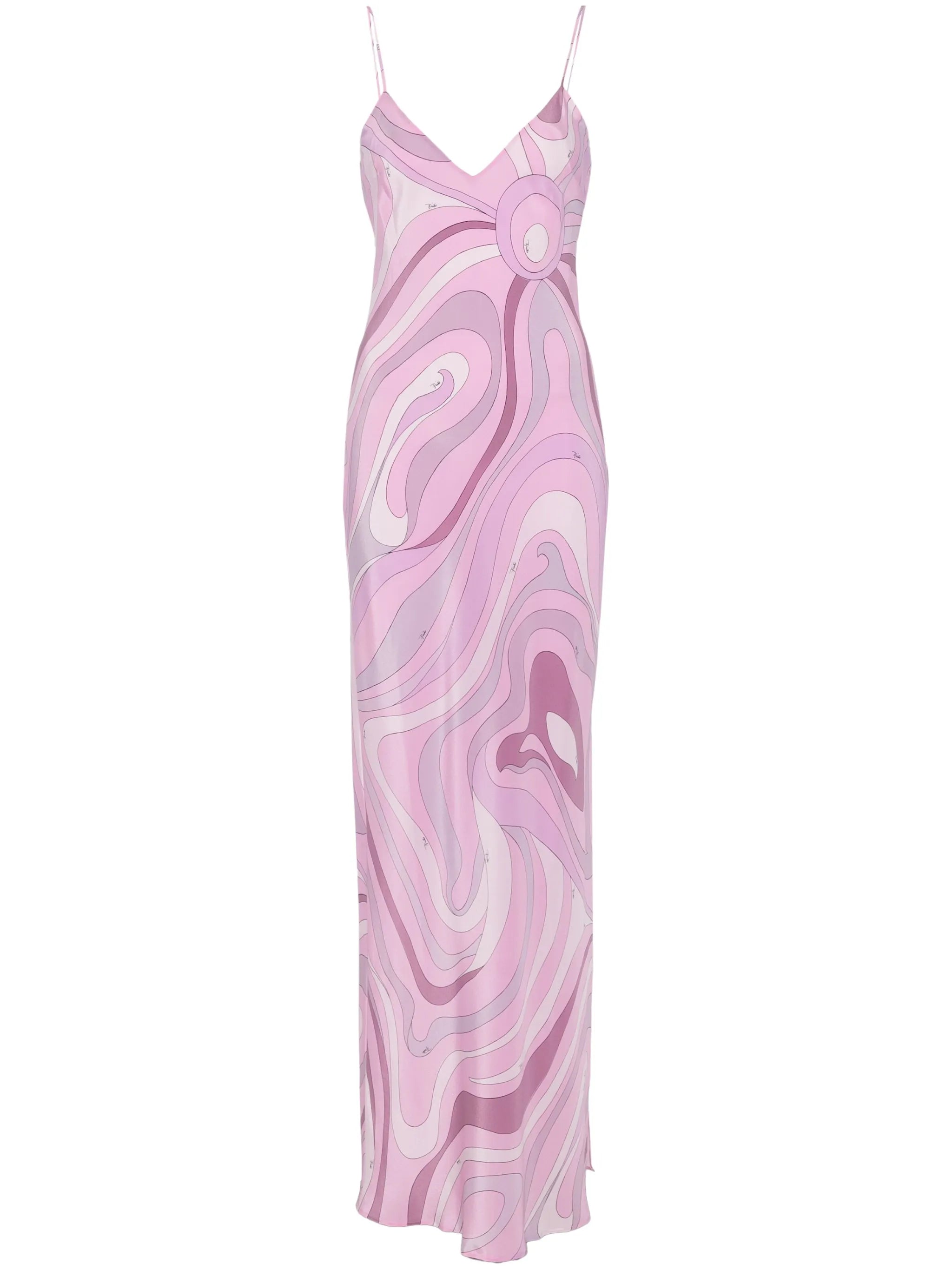 Iride-print maxi dress