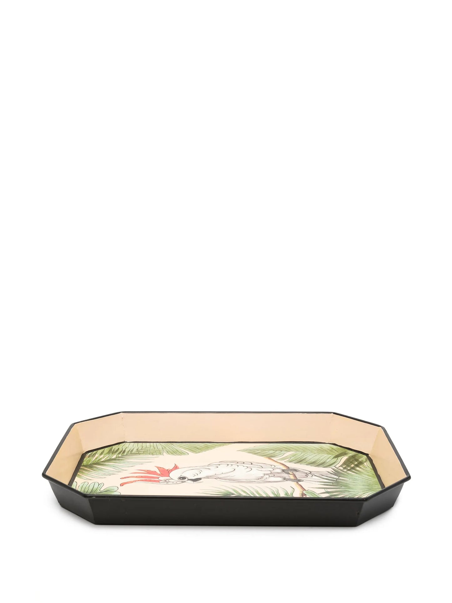 hand-painted flora bird tray (43cm x 30cm)