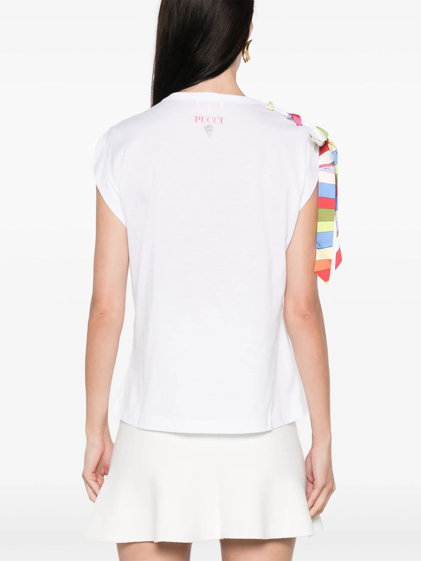 tie-detail T-shirt