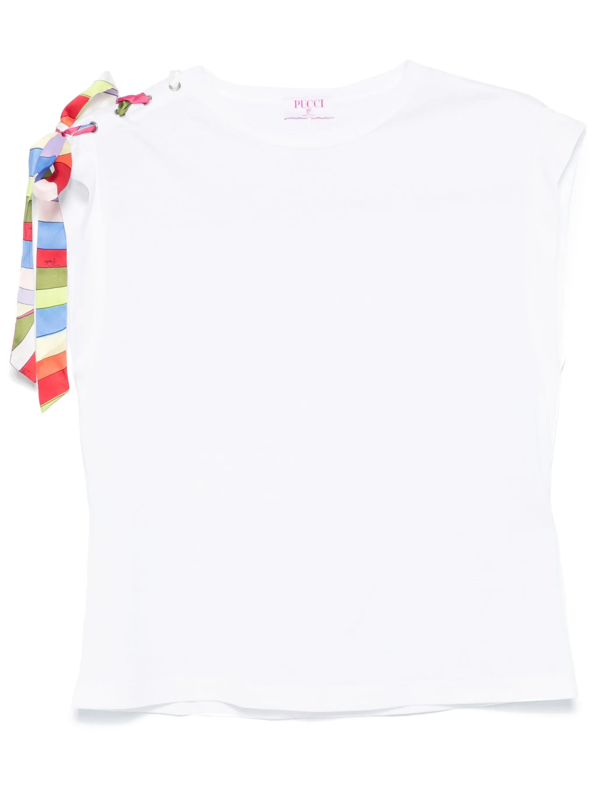 tie-detail T-shirt