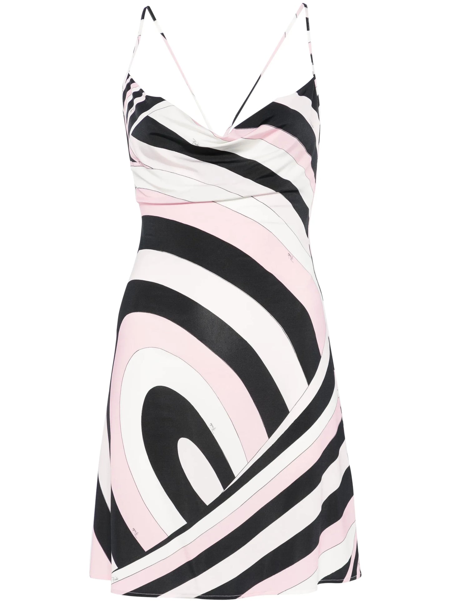 Iride-print mini dress