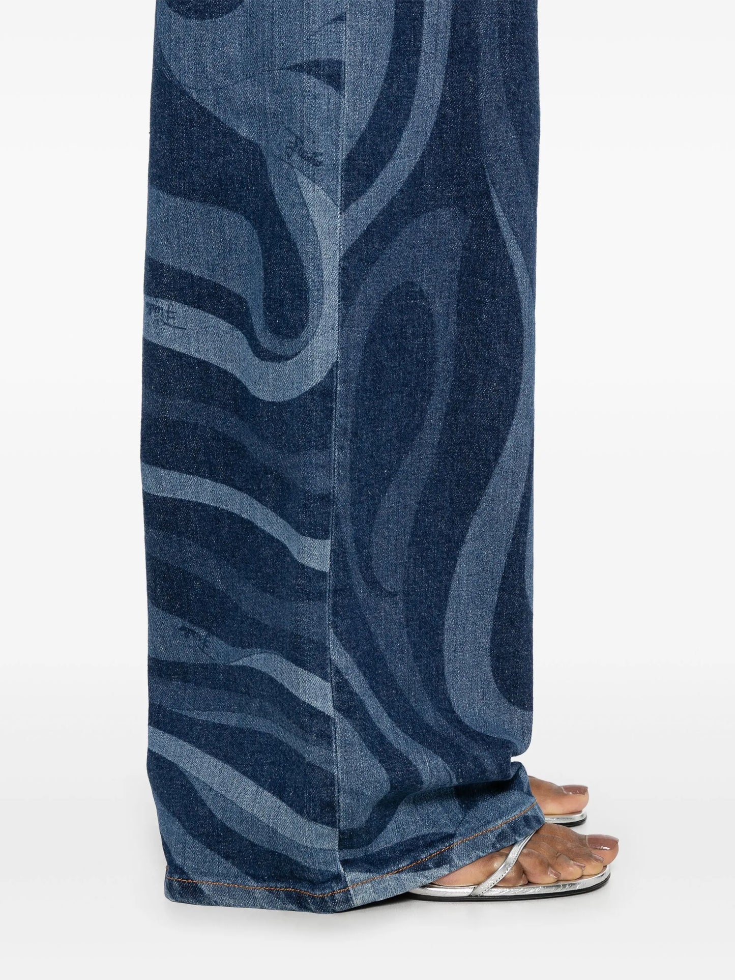 Marmo-print jeans