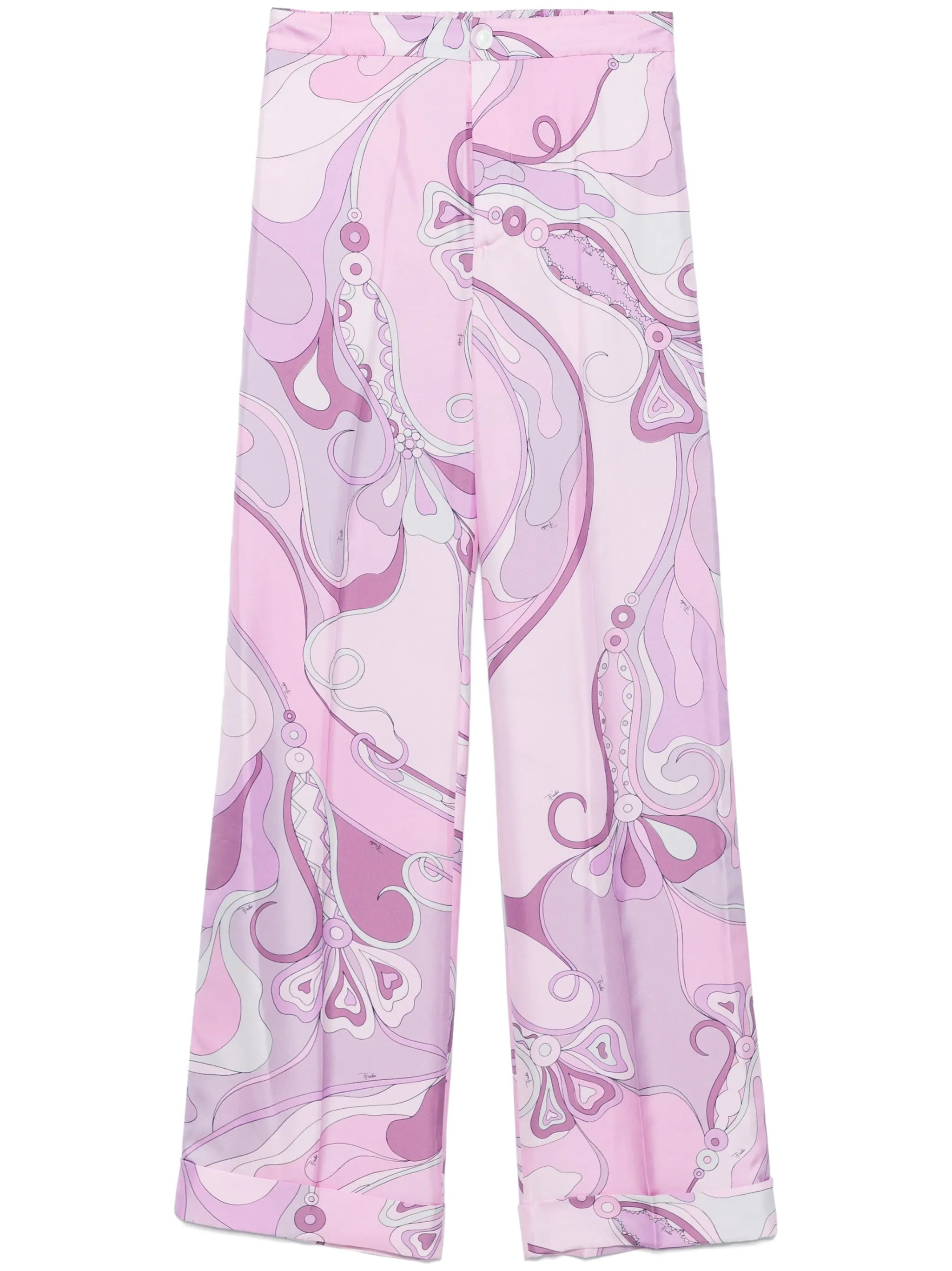 Orchidee-print trousers