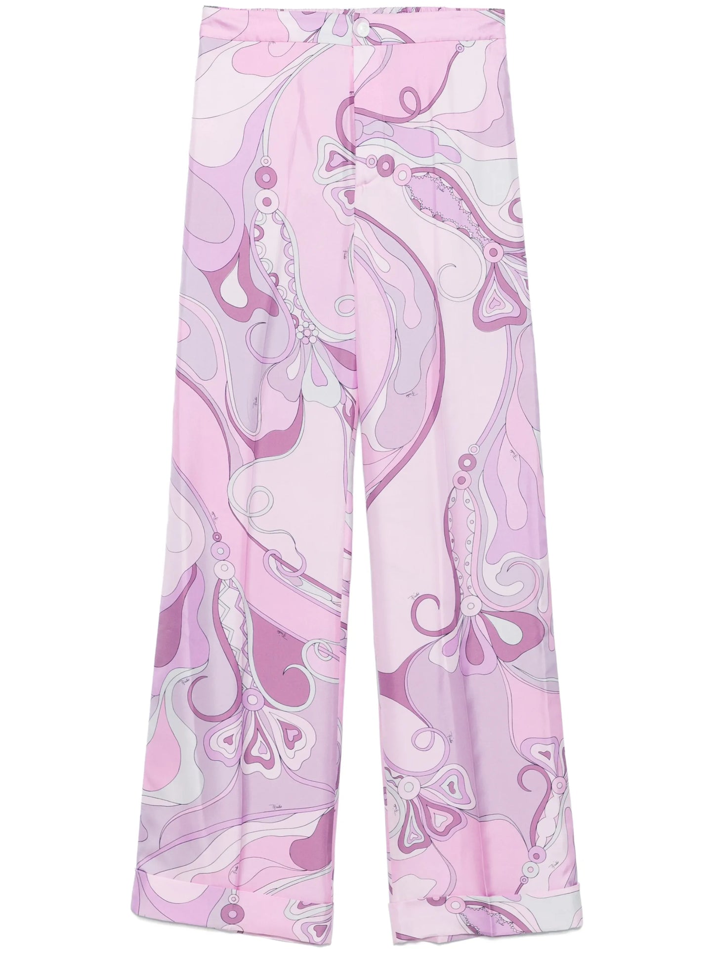 Orchidee-print trousers