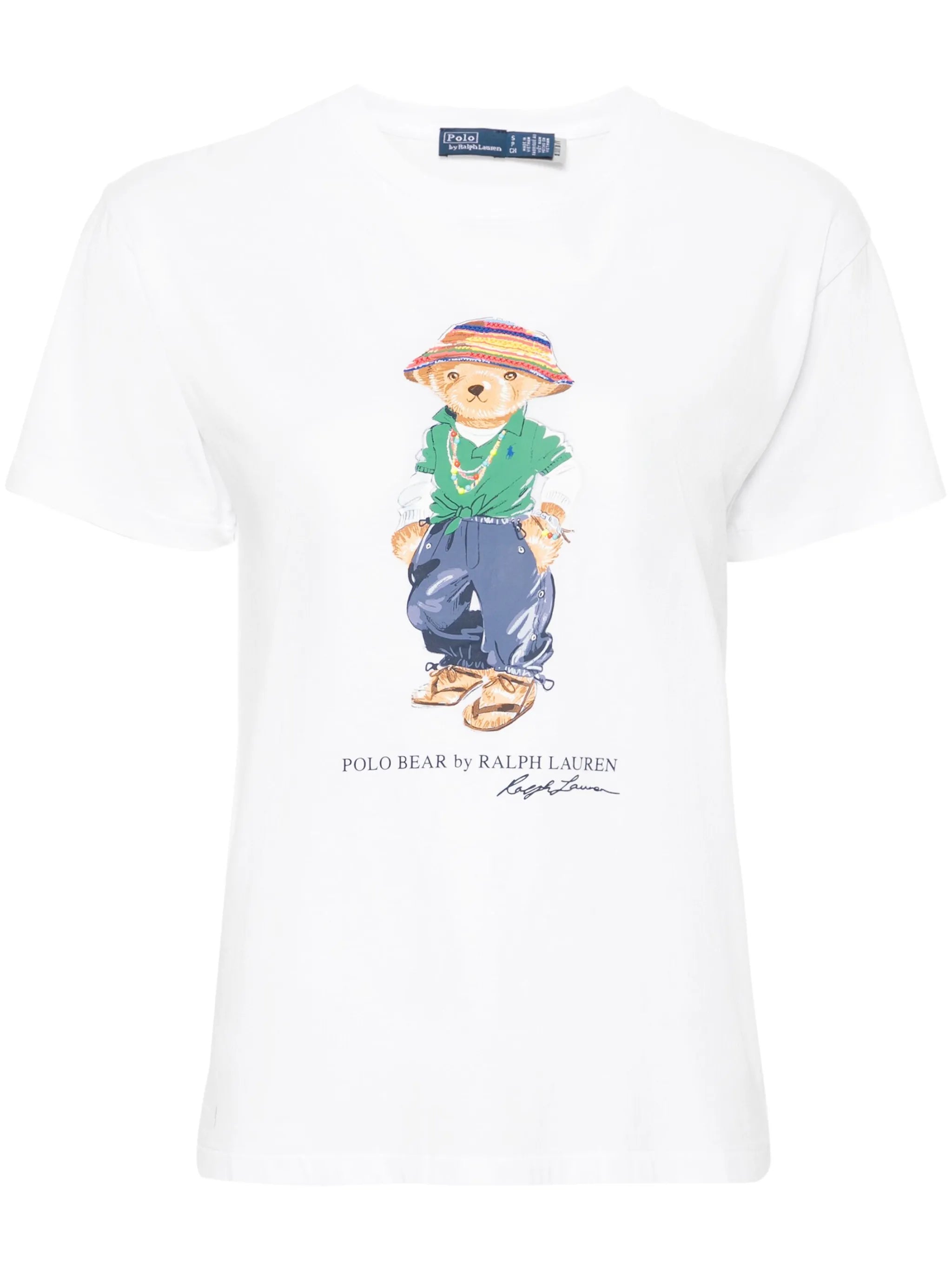 Polo Bear-print cotton T-shirt