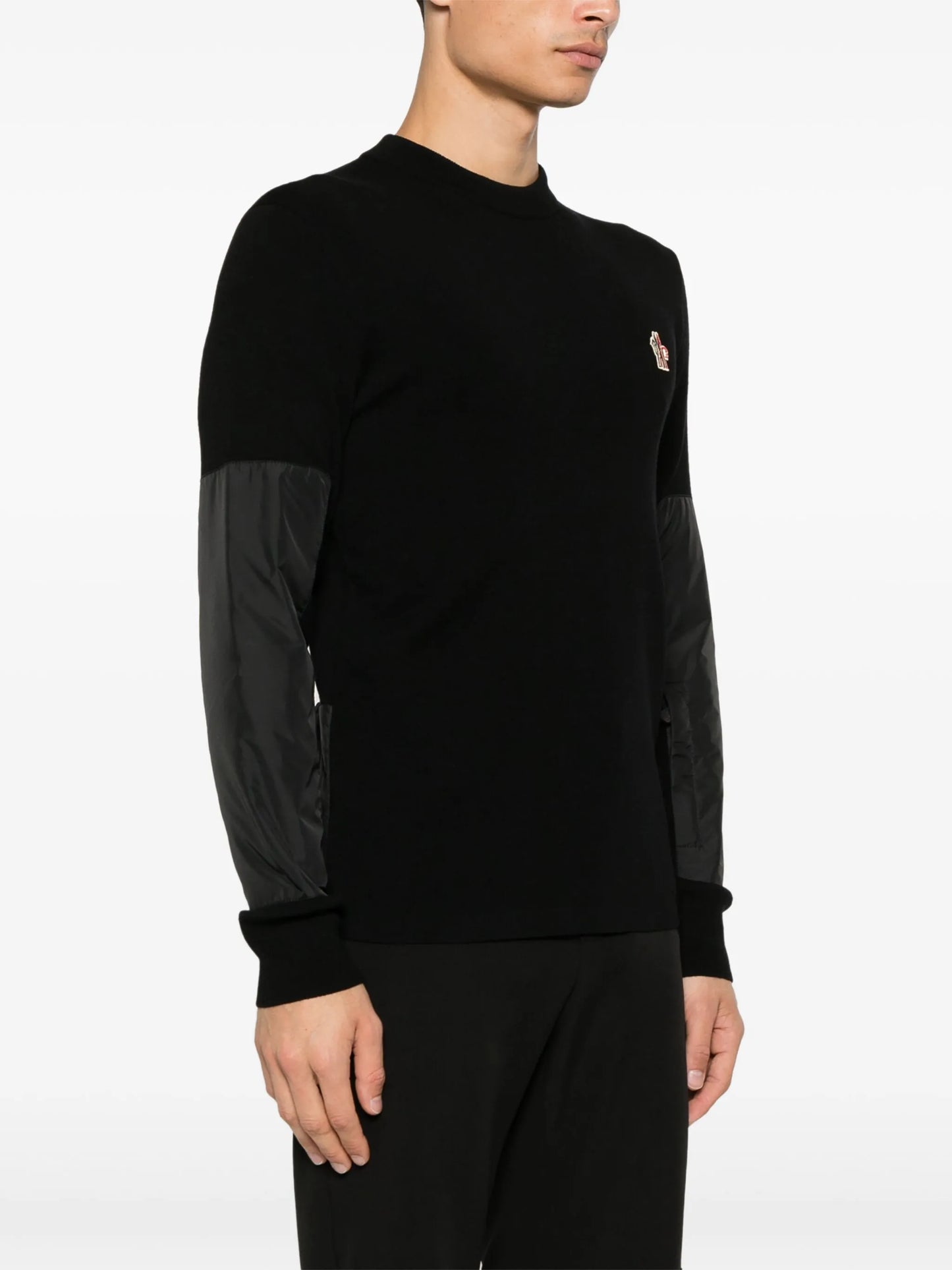 panelled sweater