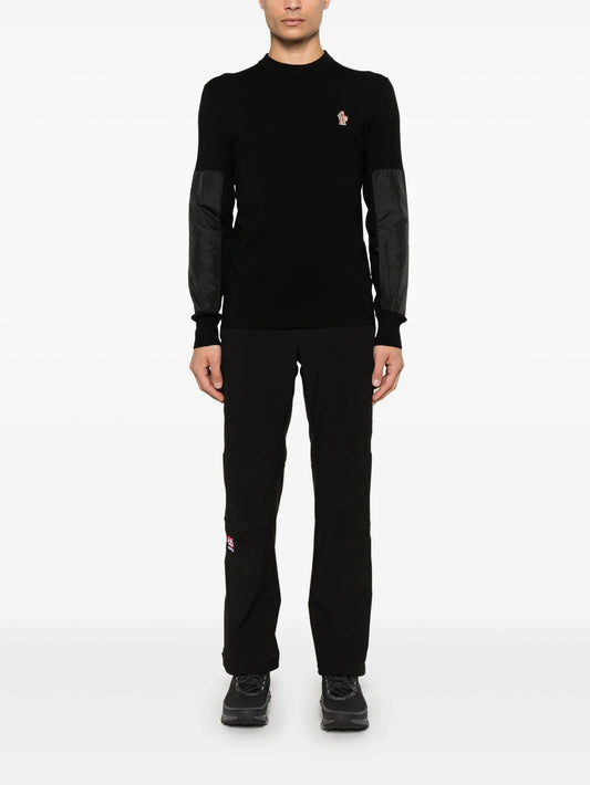 panelled sweater