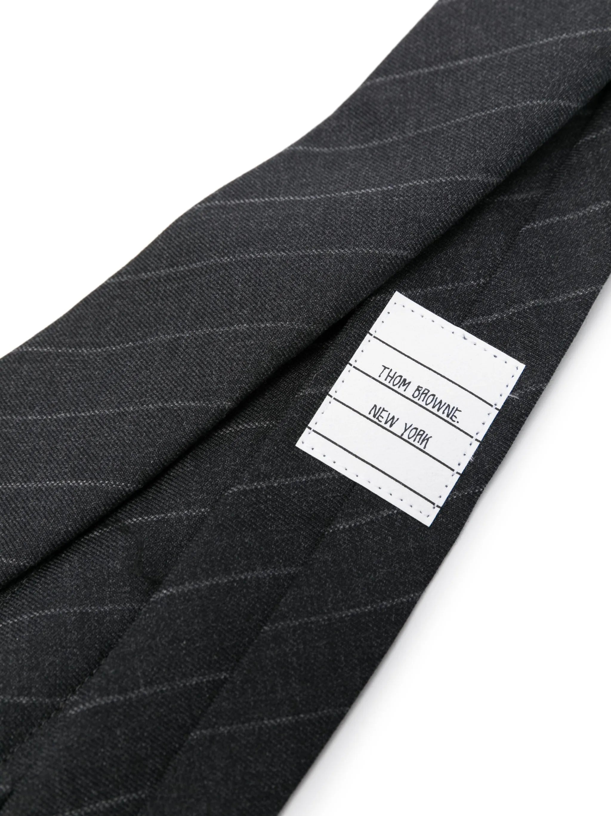 pinstripe-pattern wool tie