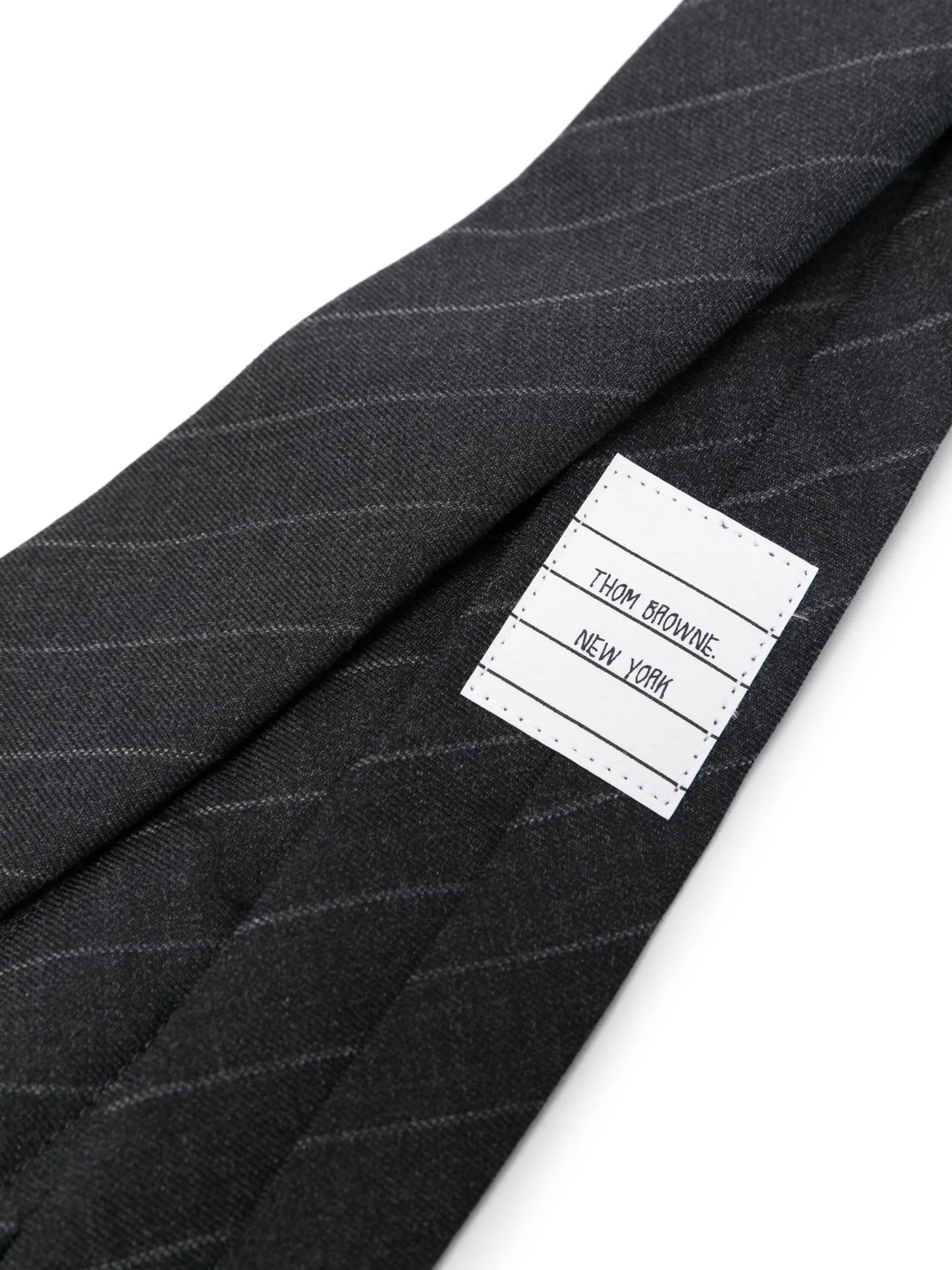 pinstripe-pattern wool tie