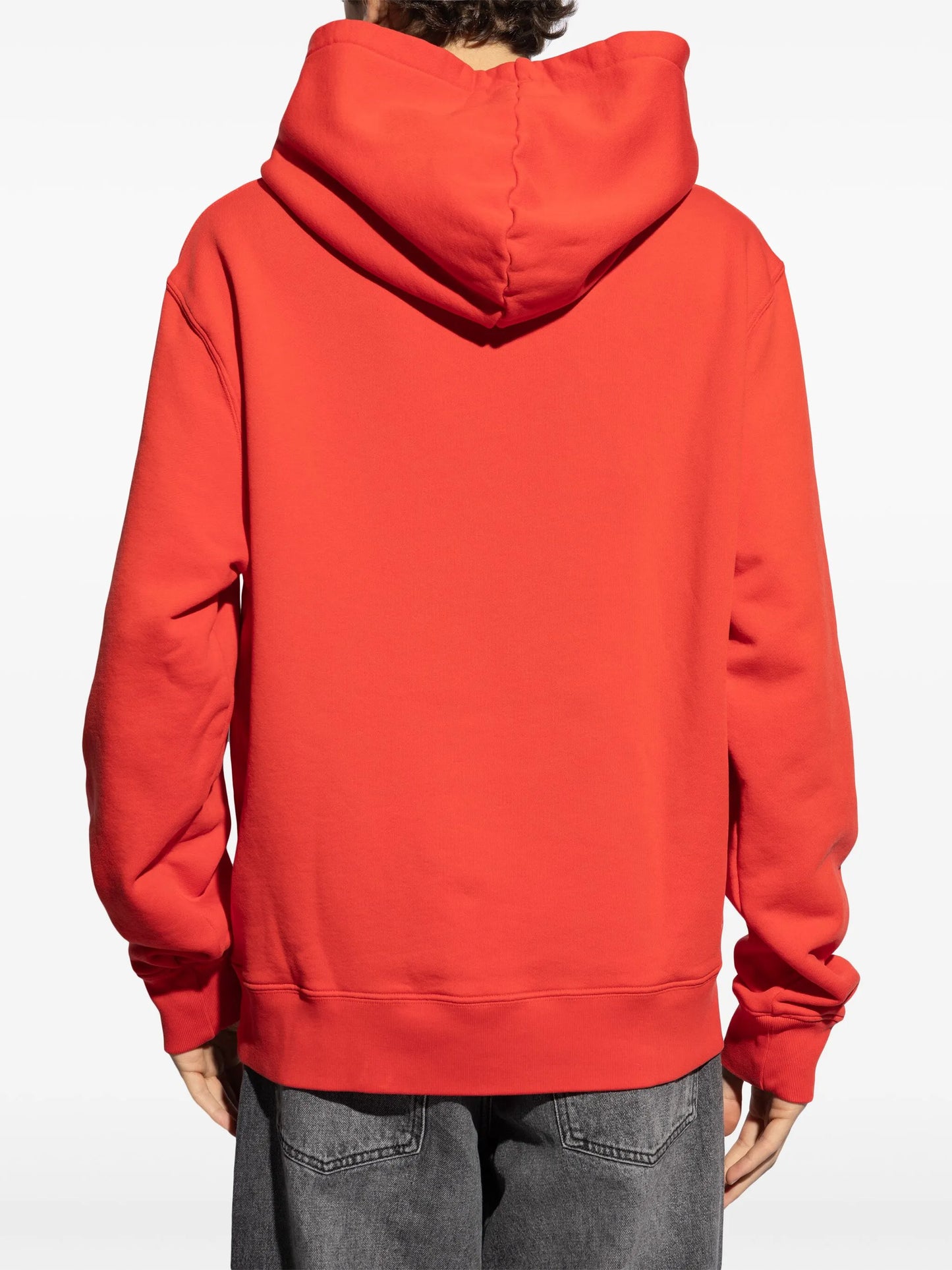 logo-print cotton hoodie