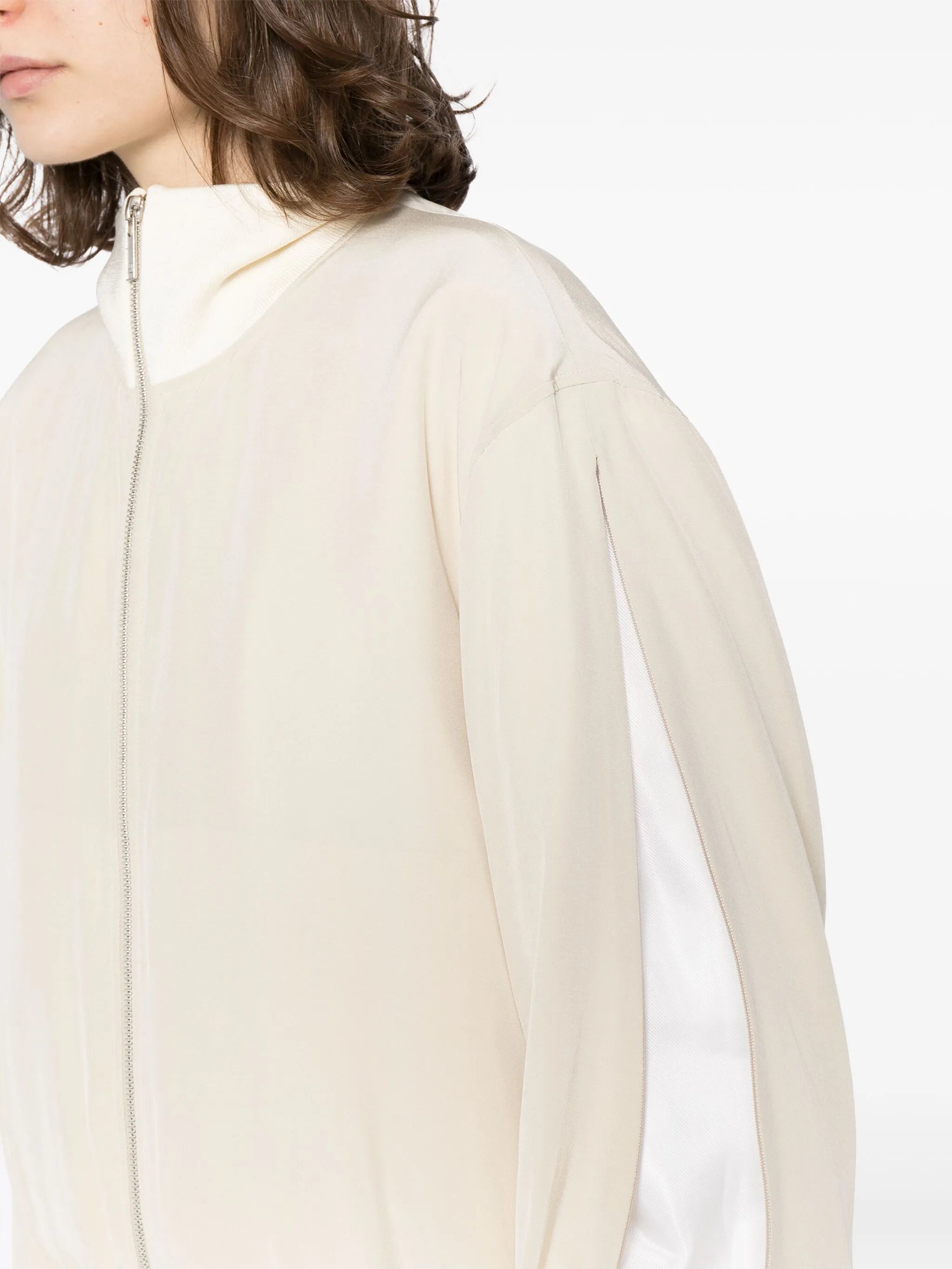 panelled reversible bomber jacket