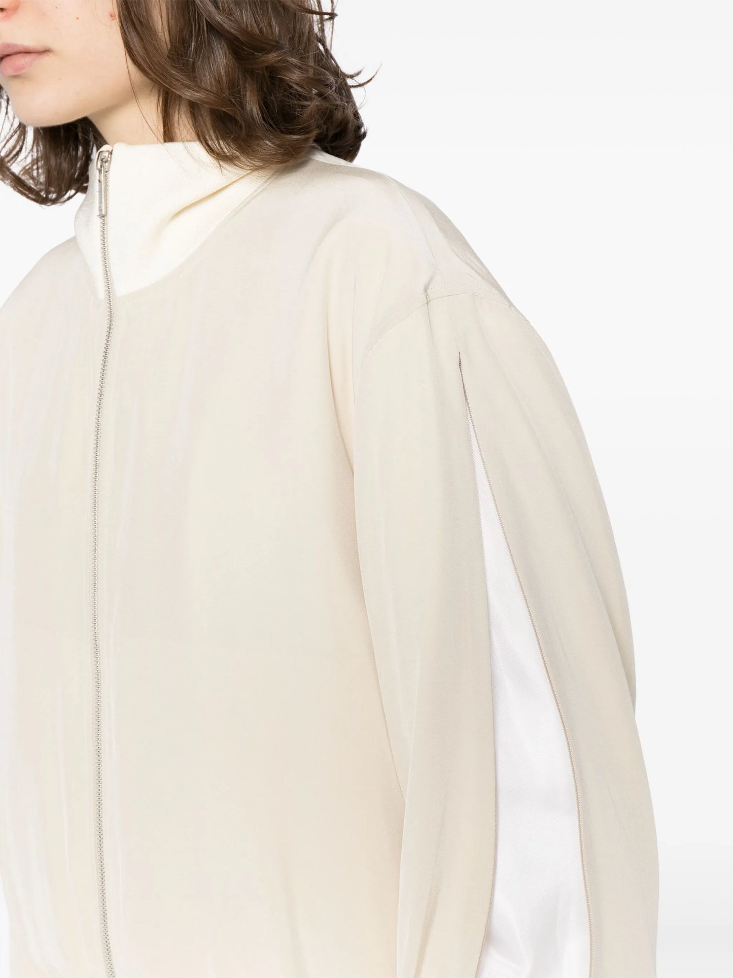 panelled reversible bomber jacket