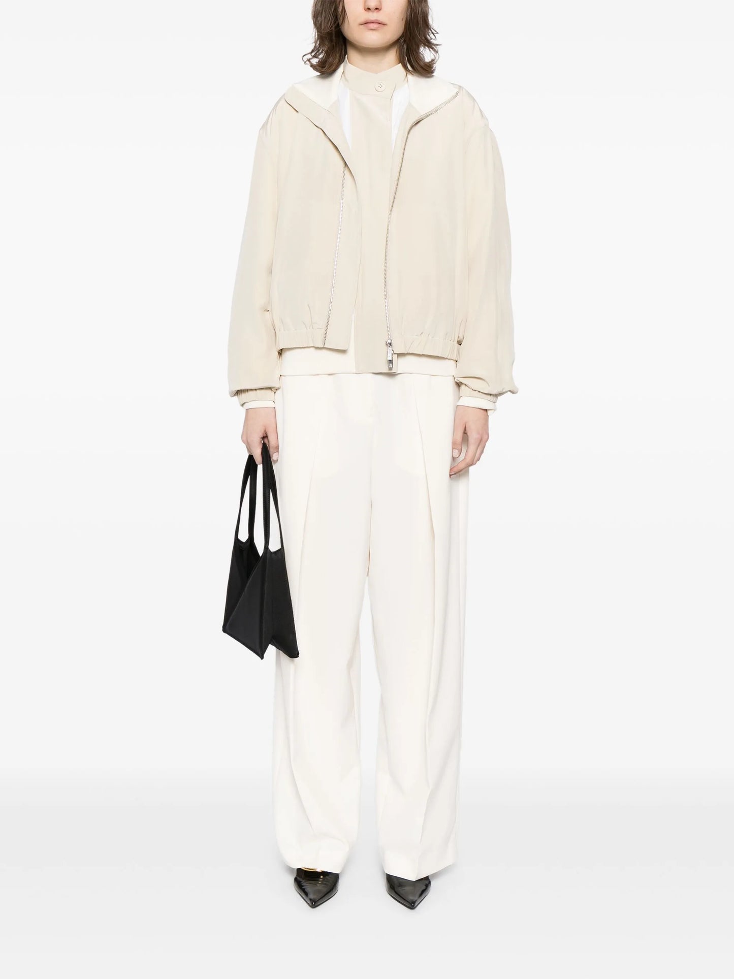 panelled reversible bomber jacket