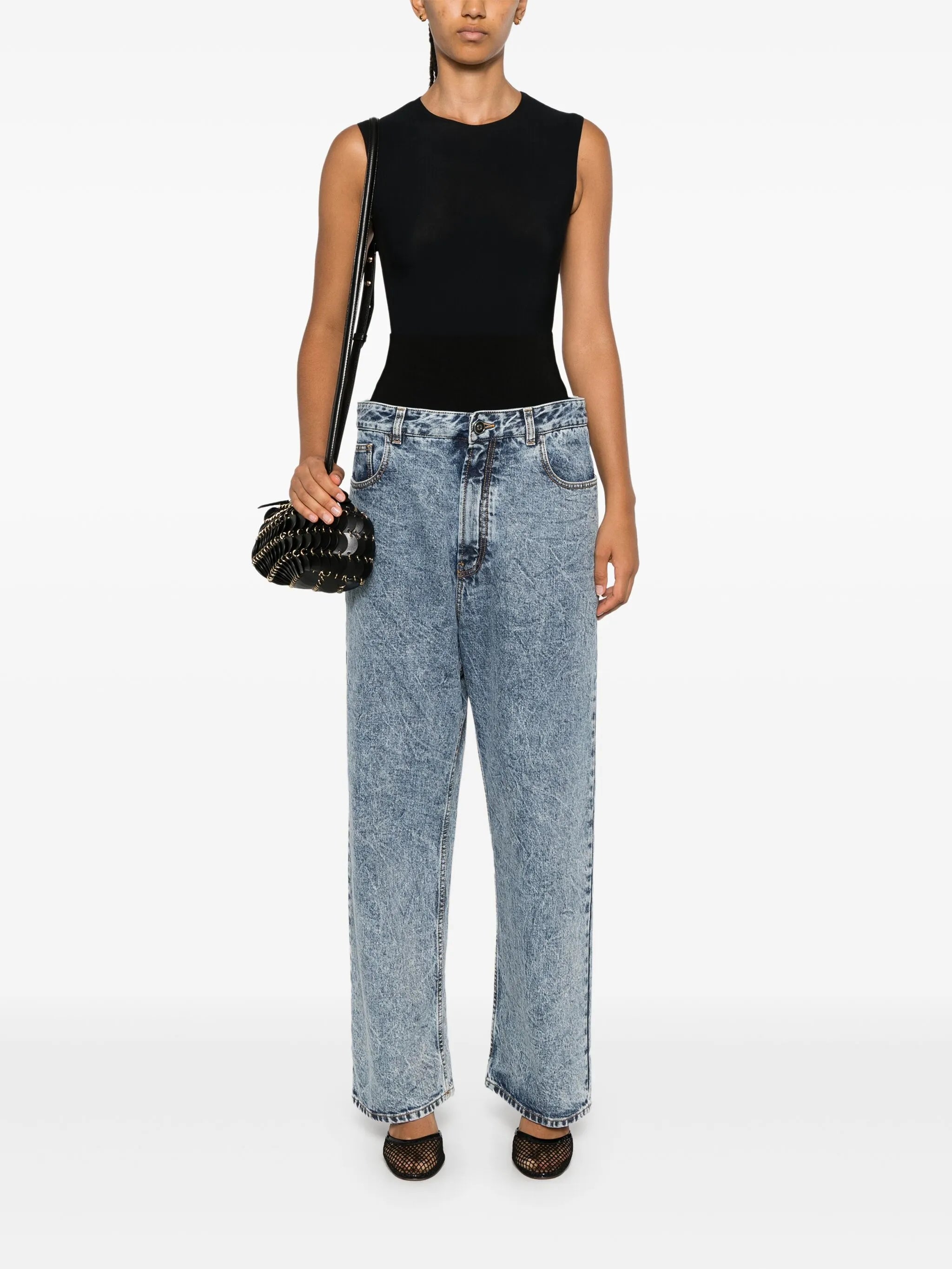 knit-band jeans