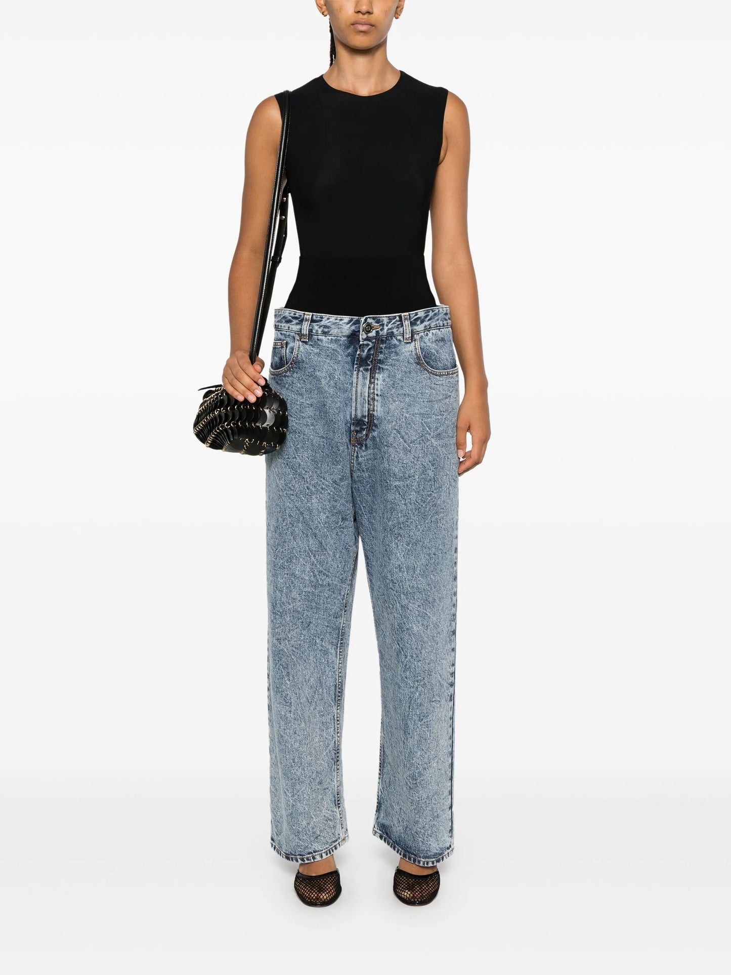 knit-band jeans