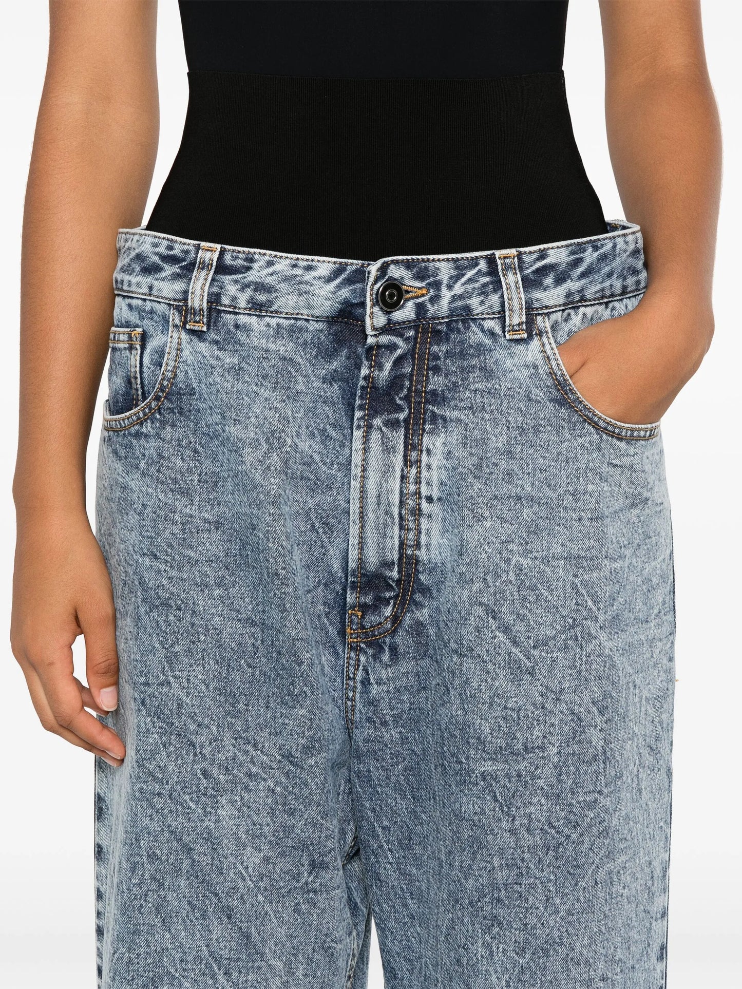 knit-band jeans