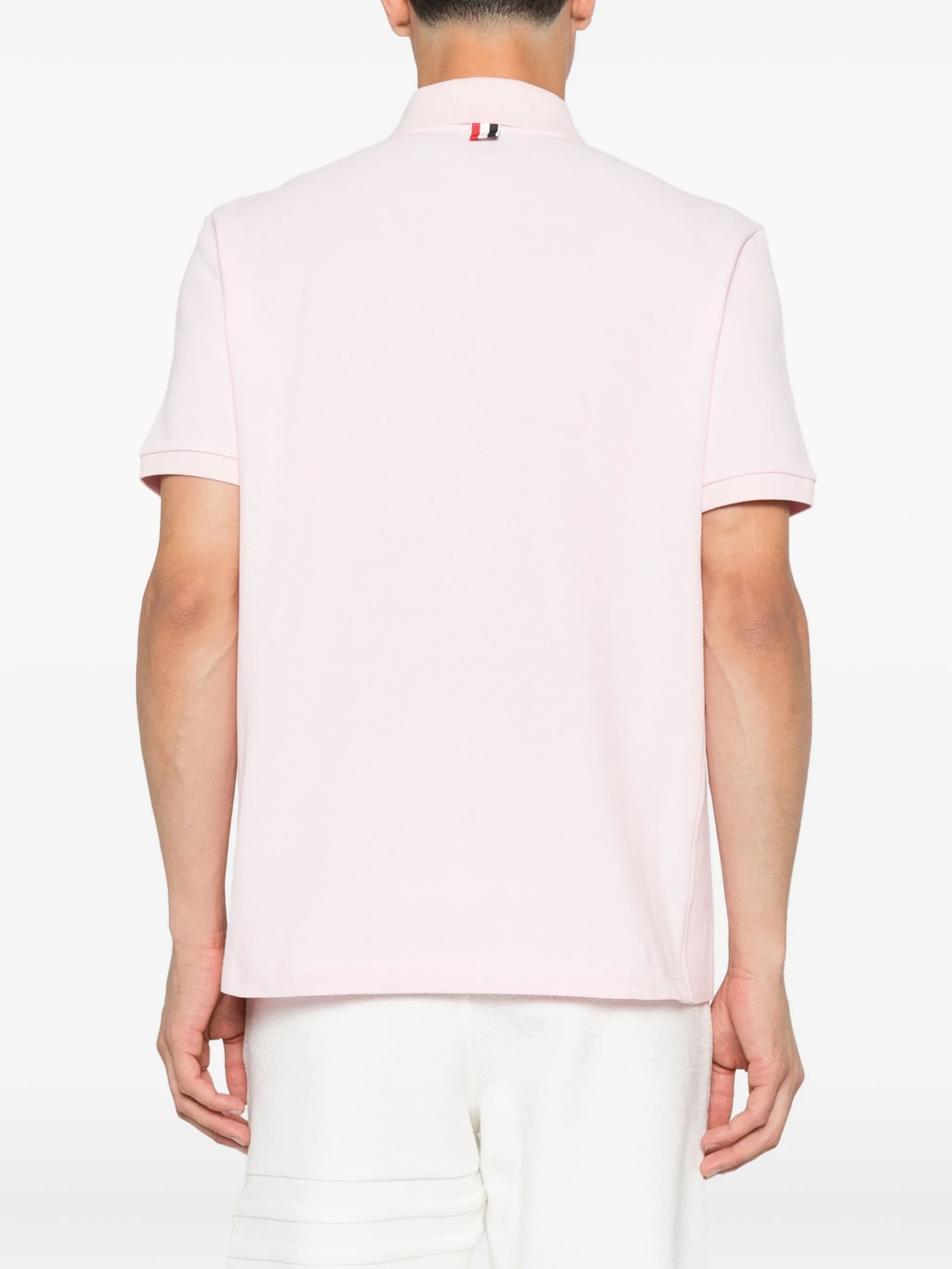4-Bar cotton polo shirt