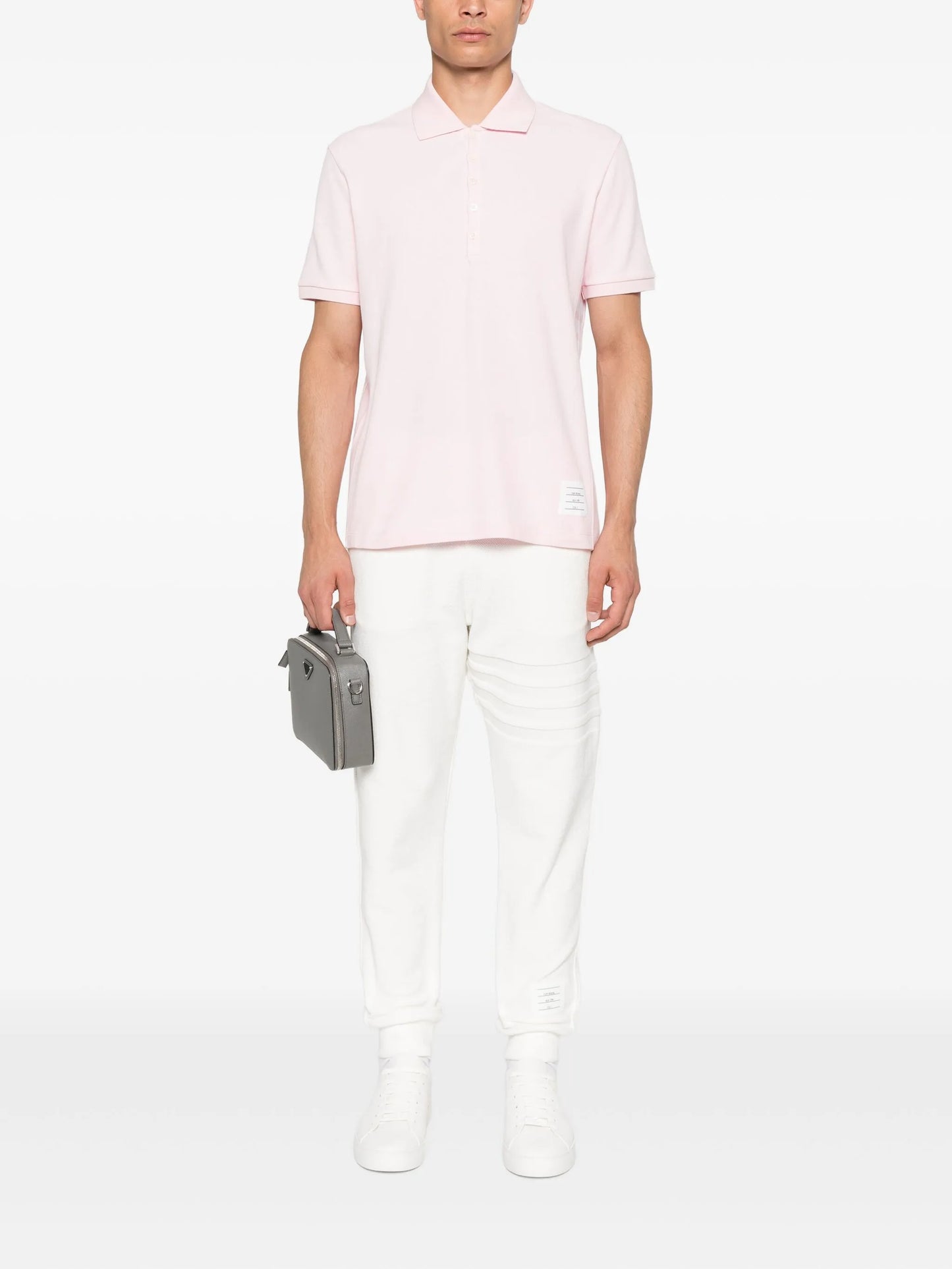 4-Bar cotton polo shirt