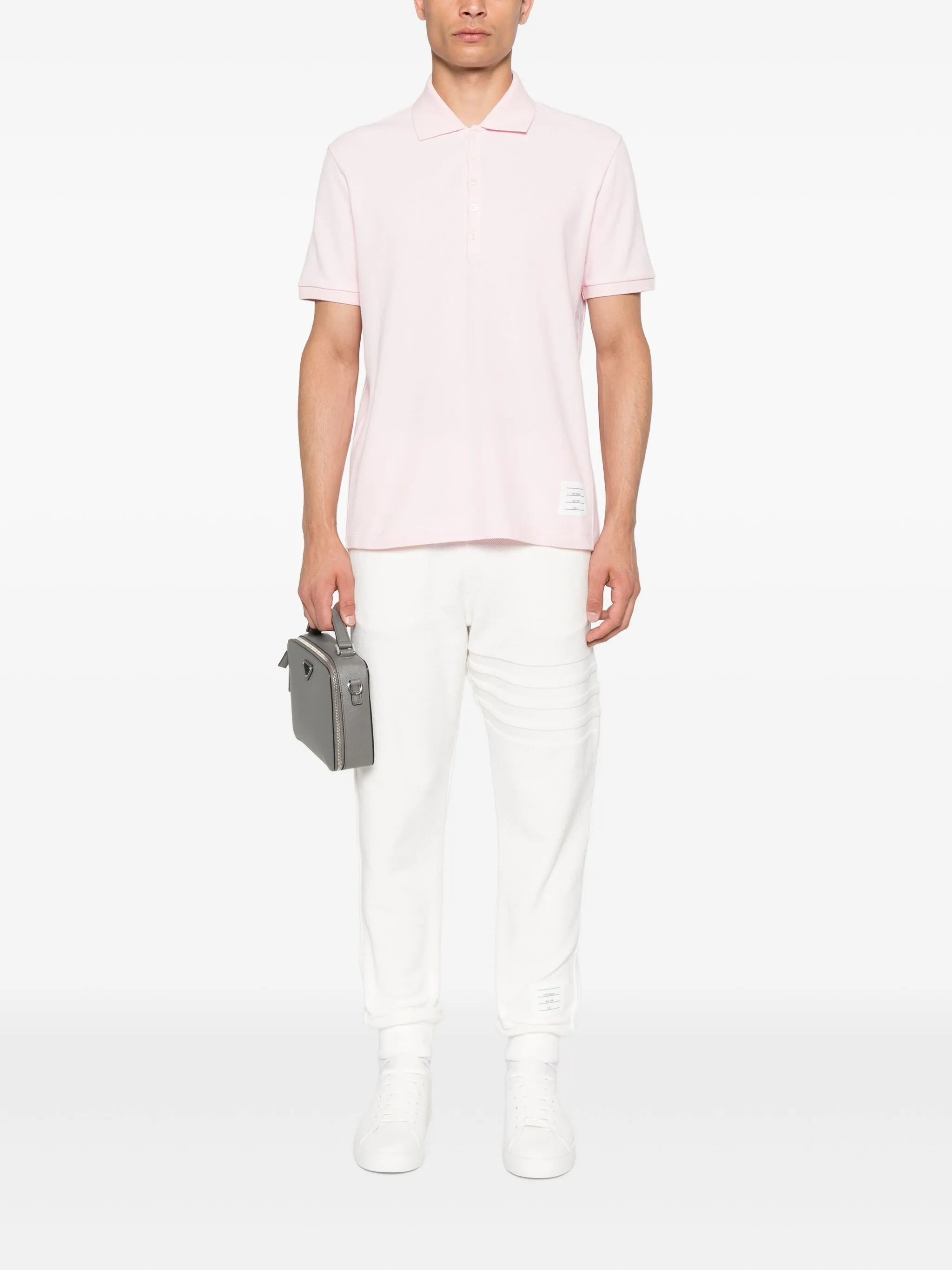 4-Bar cotton polo shirt