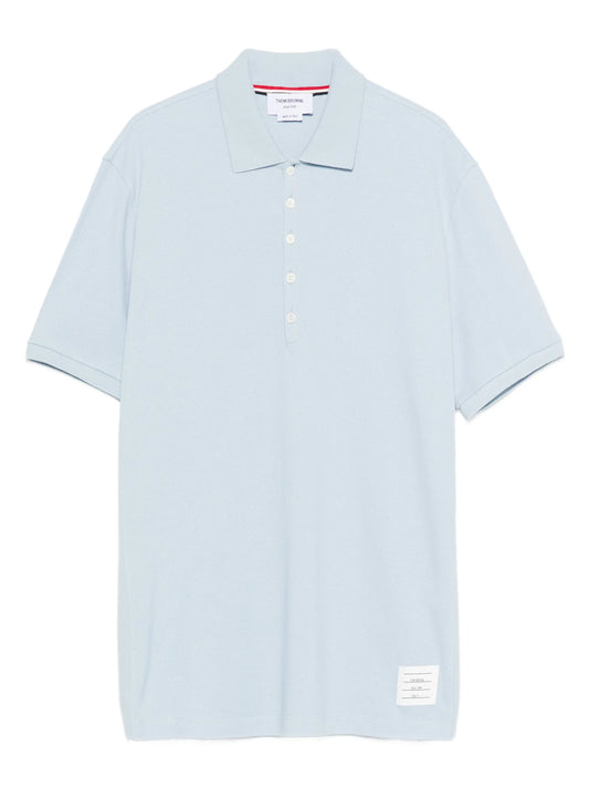 4-Bar cotton polo shirt