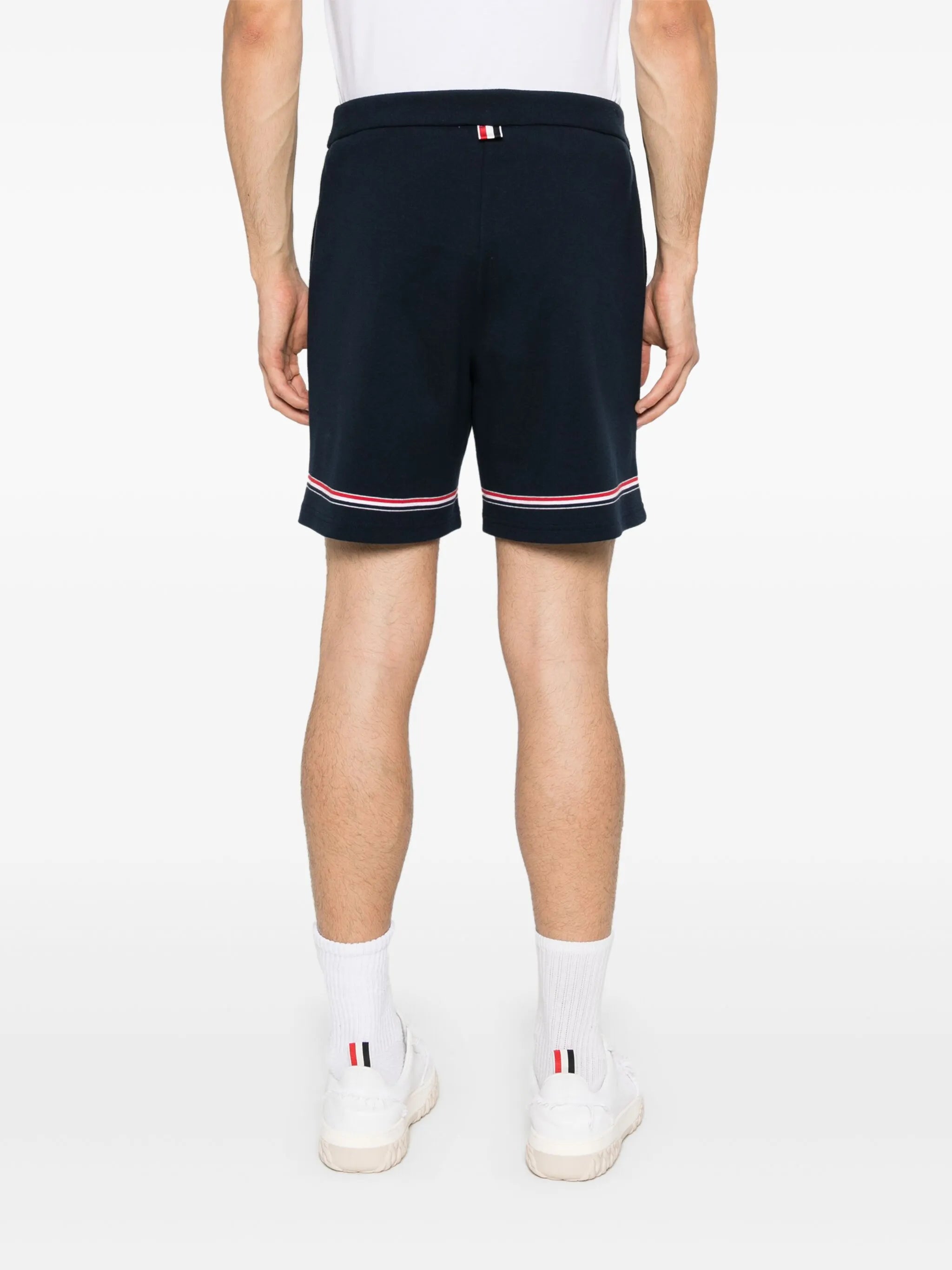 mid-rise track shorts