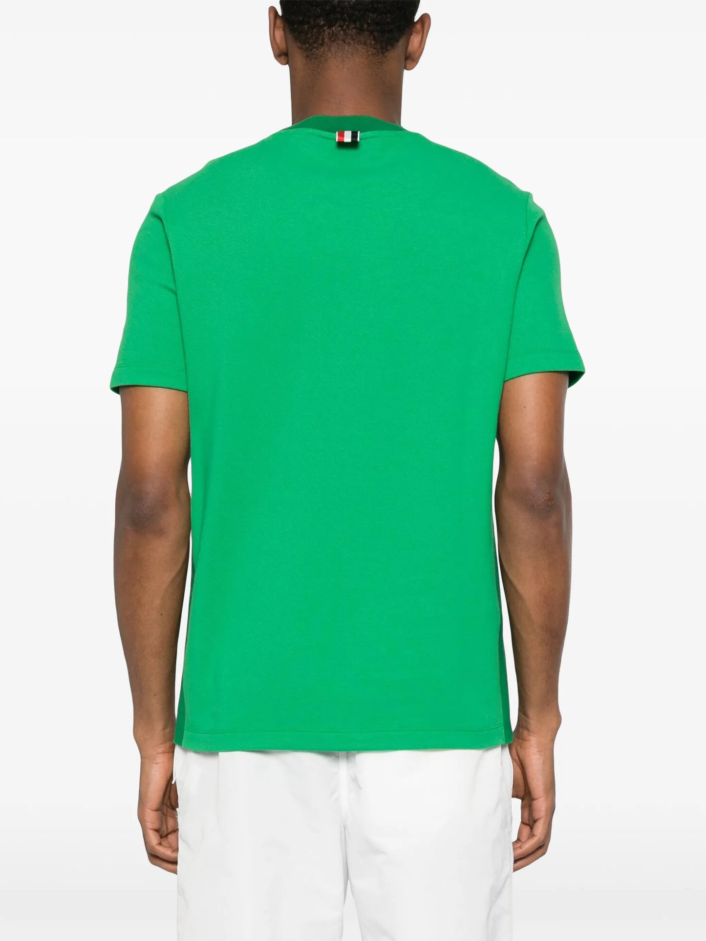 4-Bar stripe cotton T-shirt