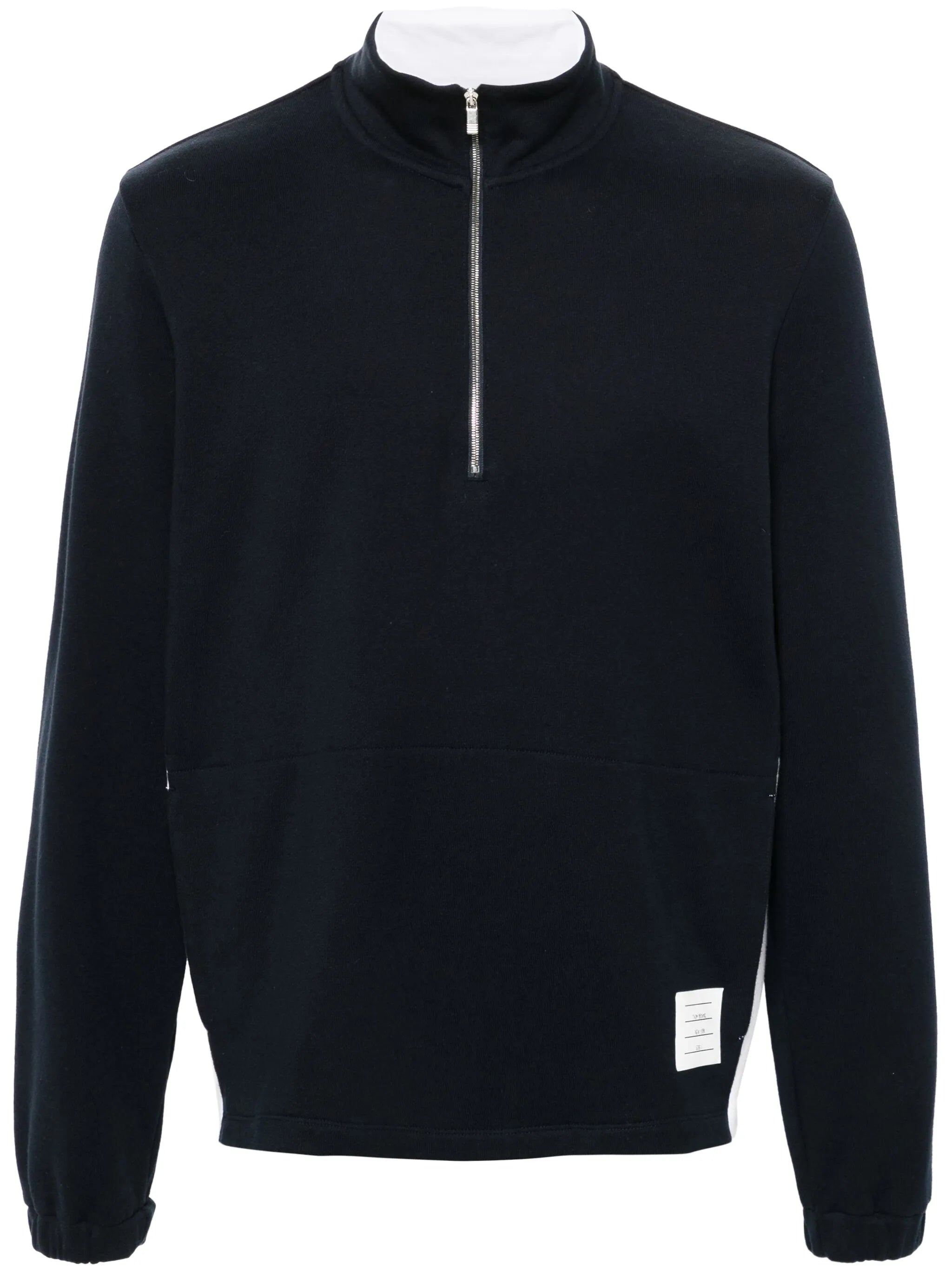 funnel-neck cotton sweatshirt