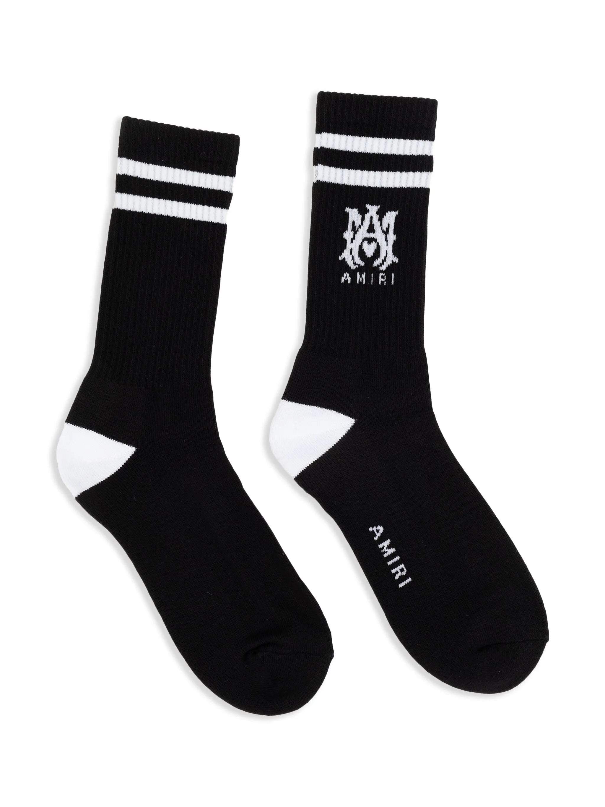 striped jacquard socks