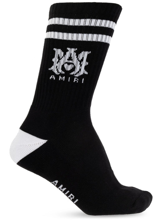 striped jacquard socks