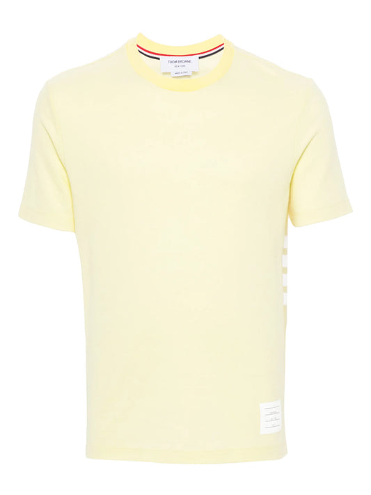 4-Bar stripe cotton T-shirt