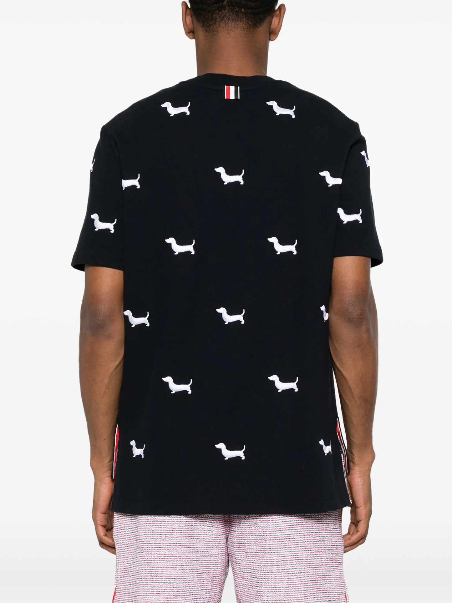 dog-embroidery T-shirt