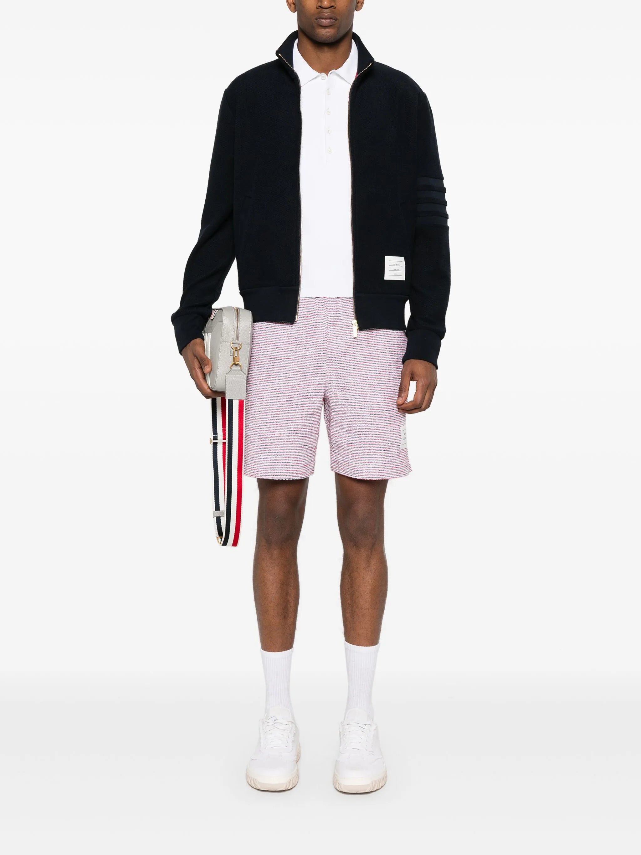 4-Bar zip-up jacket
