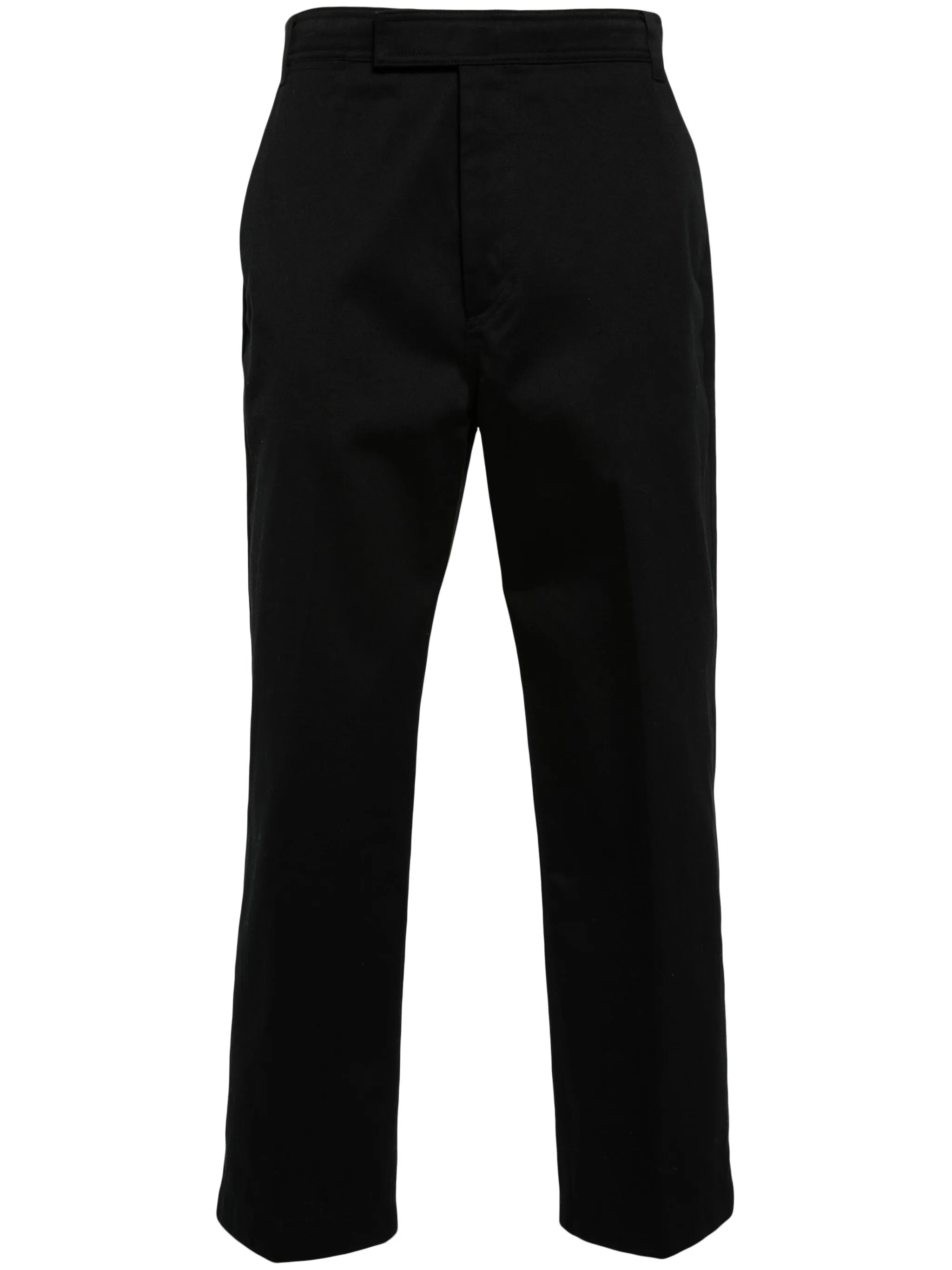 mid-rise tapered chinos