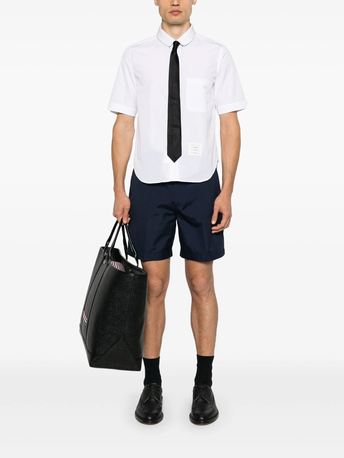 mid-rise chino shorts