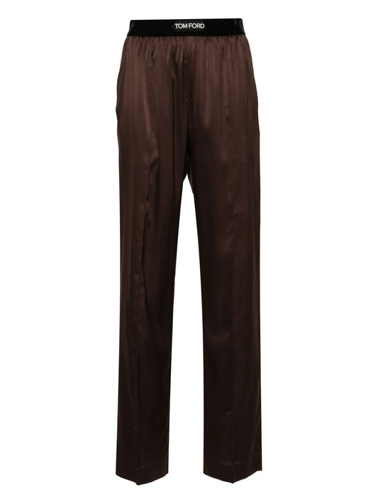 straight-leg pyjama bottoms