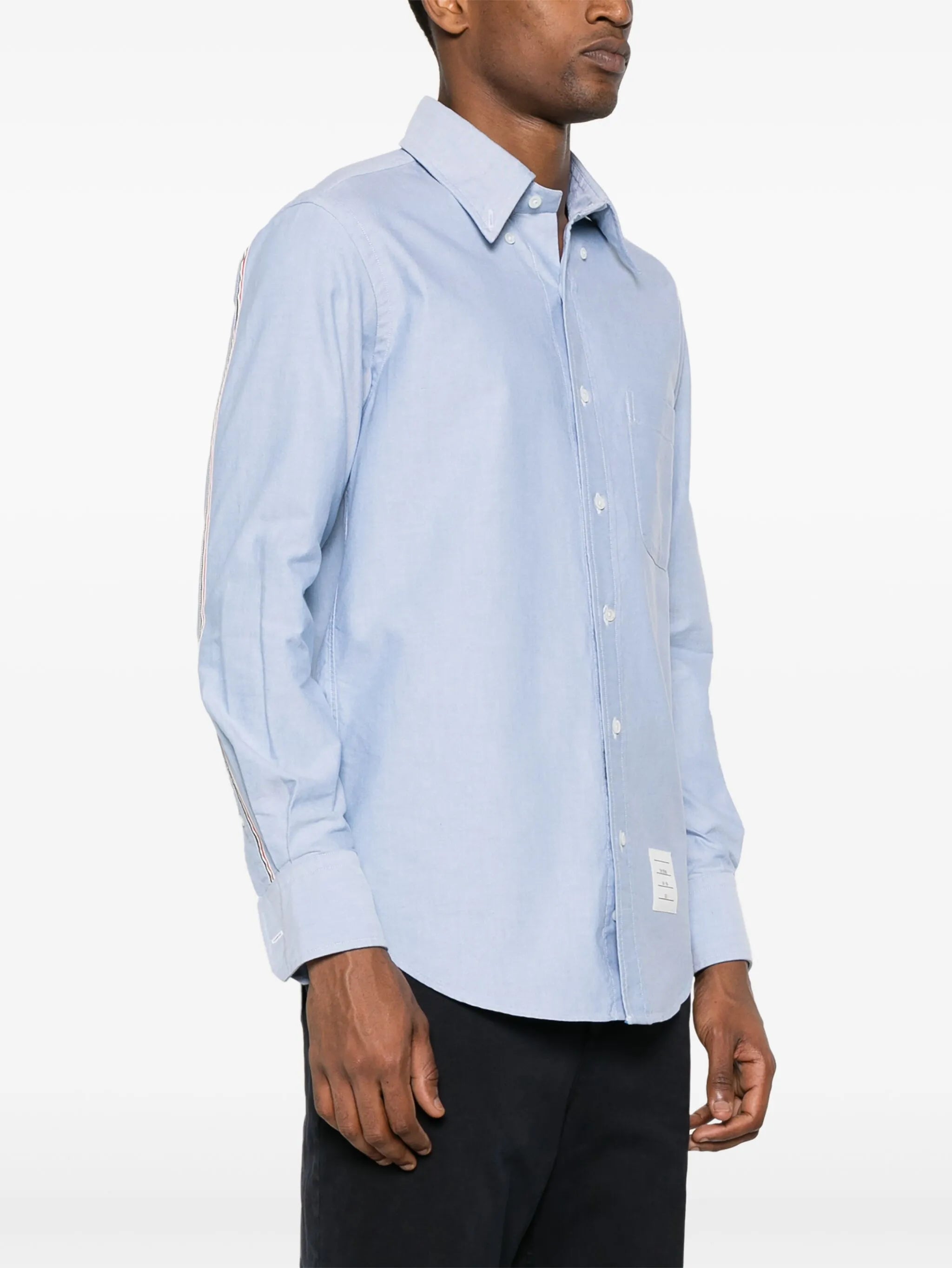 RWB-grosgrain cotton shirt