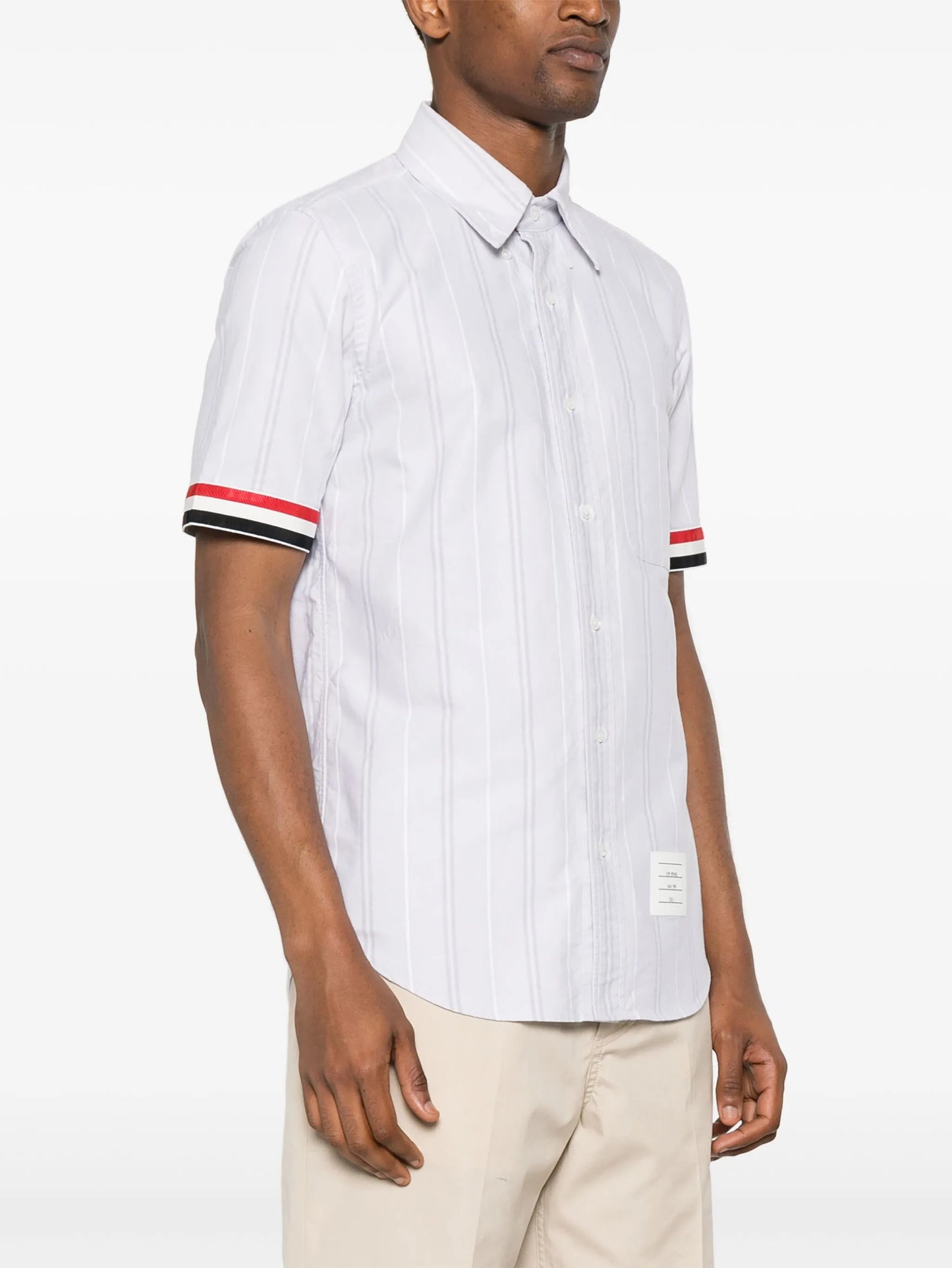 RWB-edge striped shirt