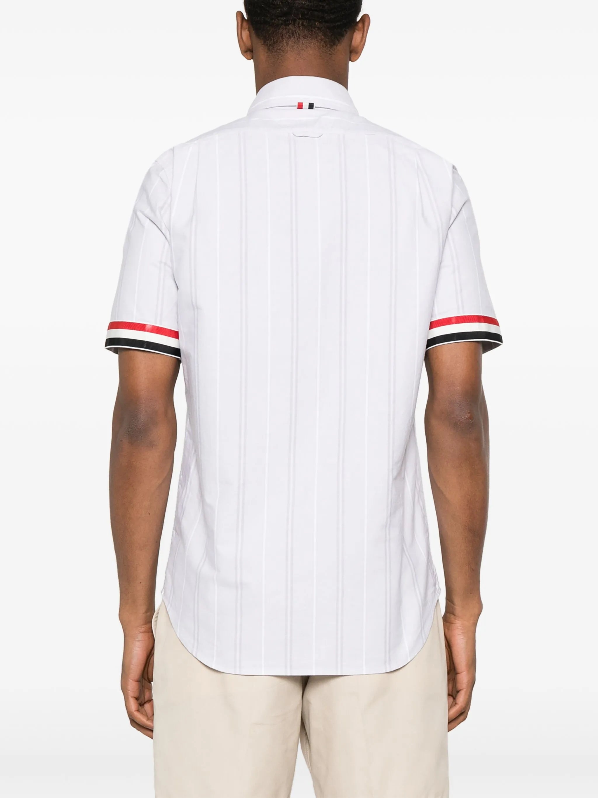 RWB-edge striped shirt