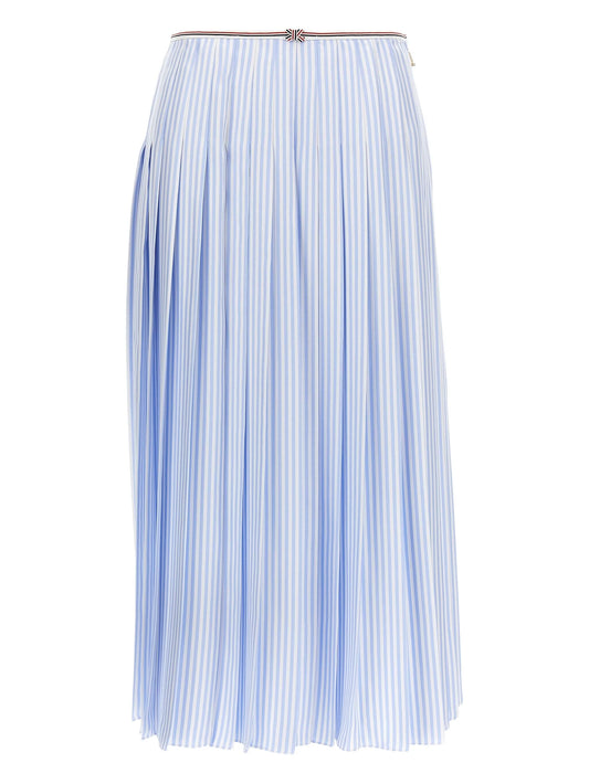 striped midi skirt