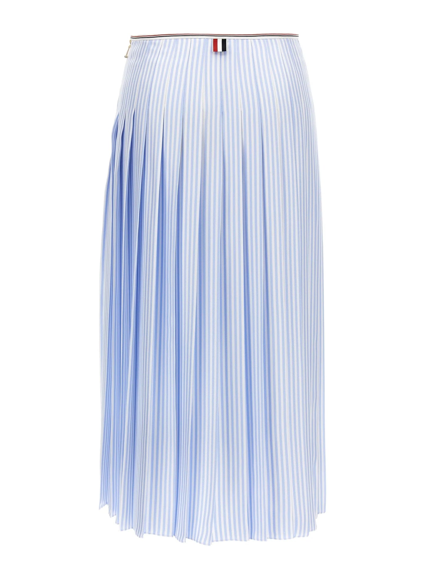 striped midi skirt