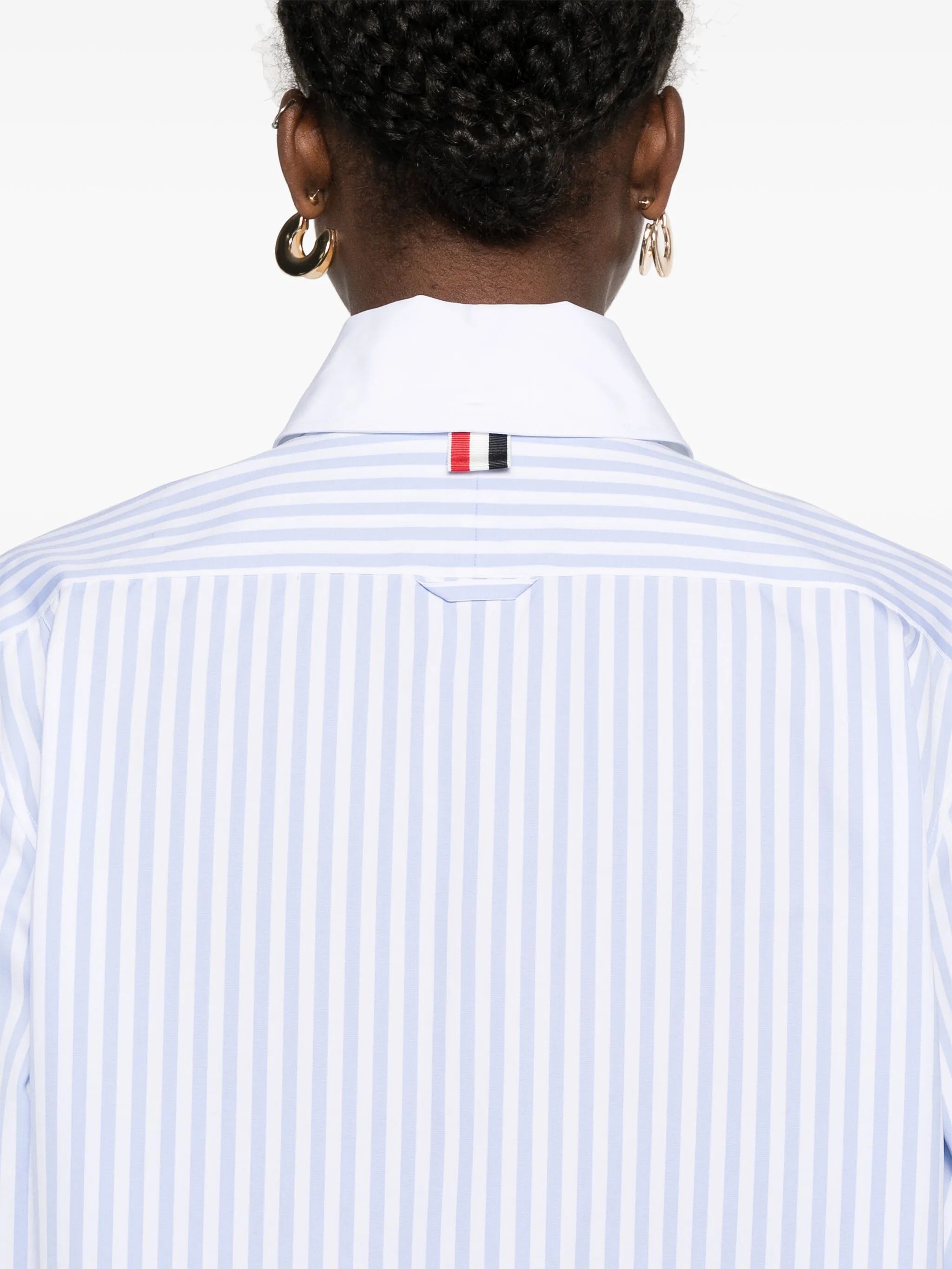 striped poplin shirt