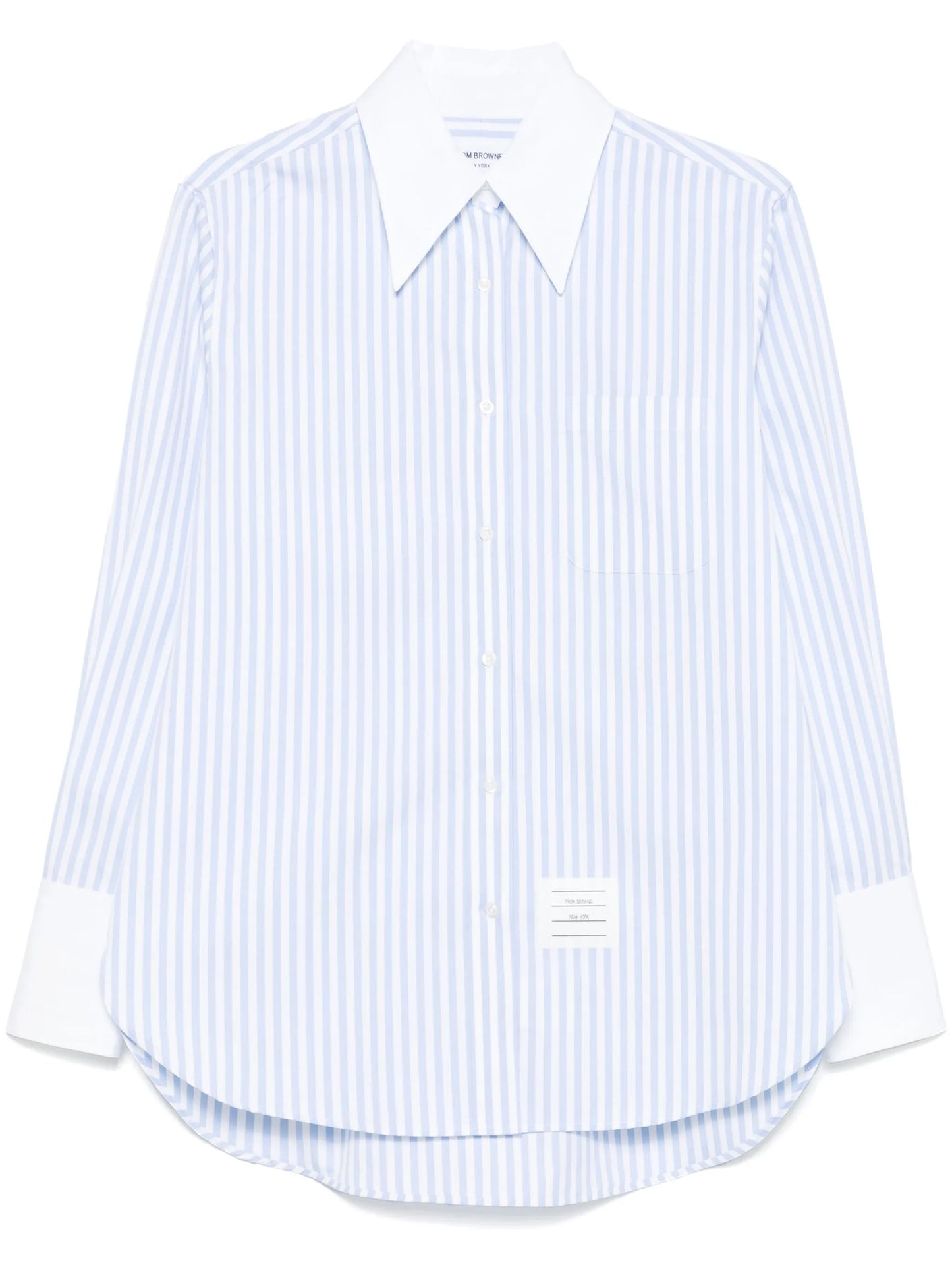 striped poplin shirt
