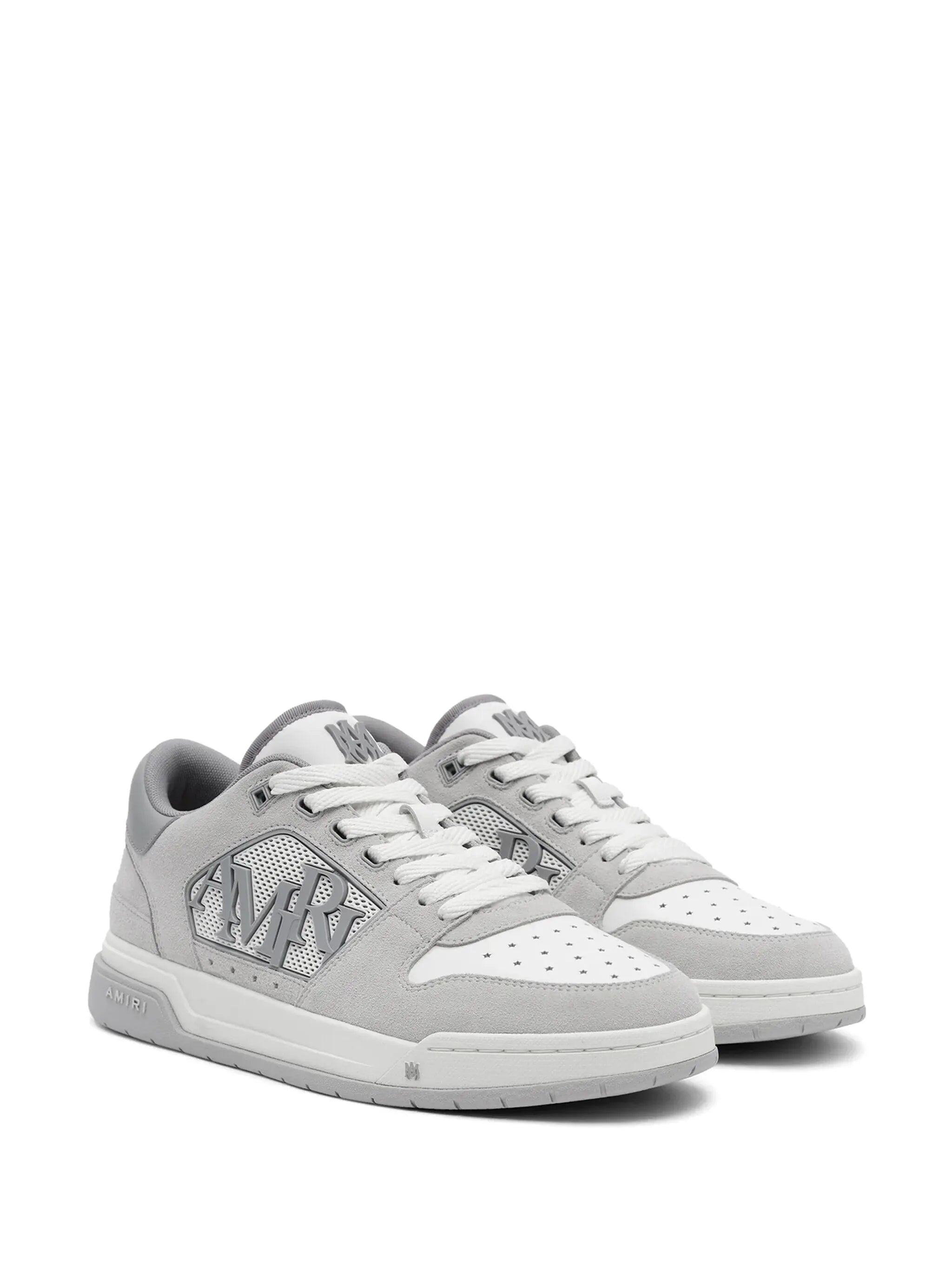 logo-embellished suede sneakers