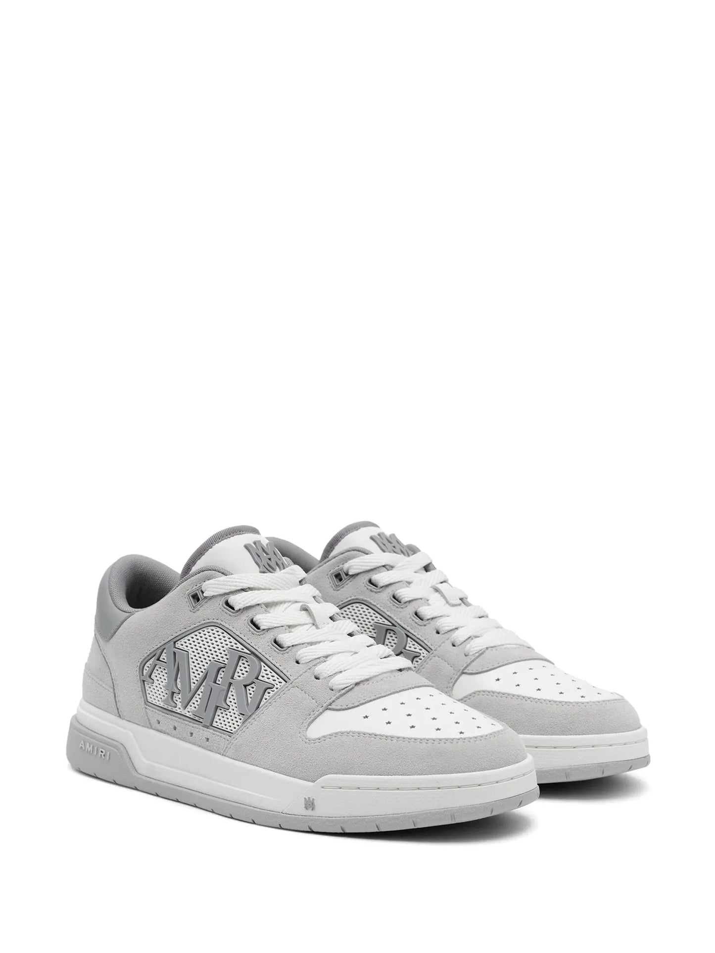 logo-embellished suede sneakers