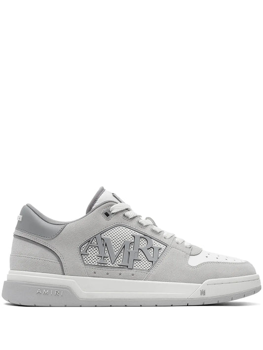 logo-embellished suede sneakers